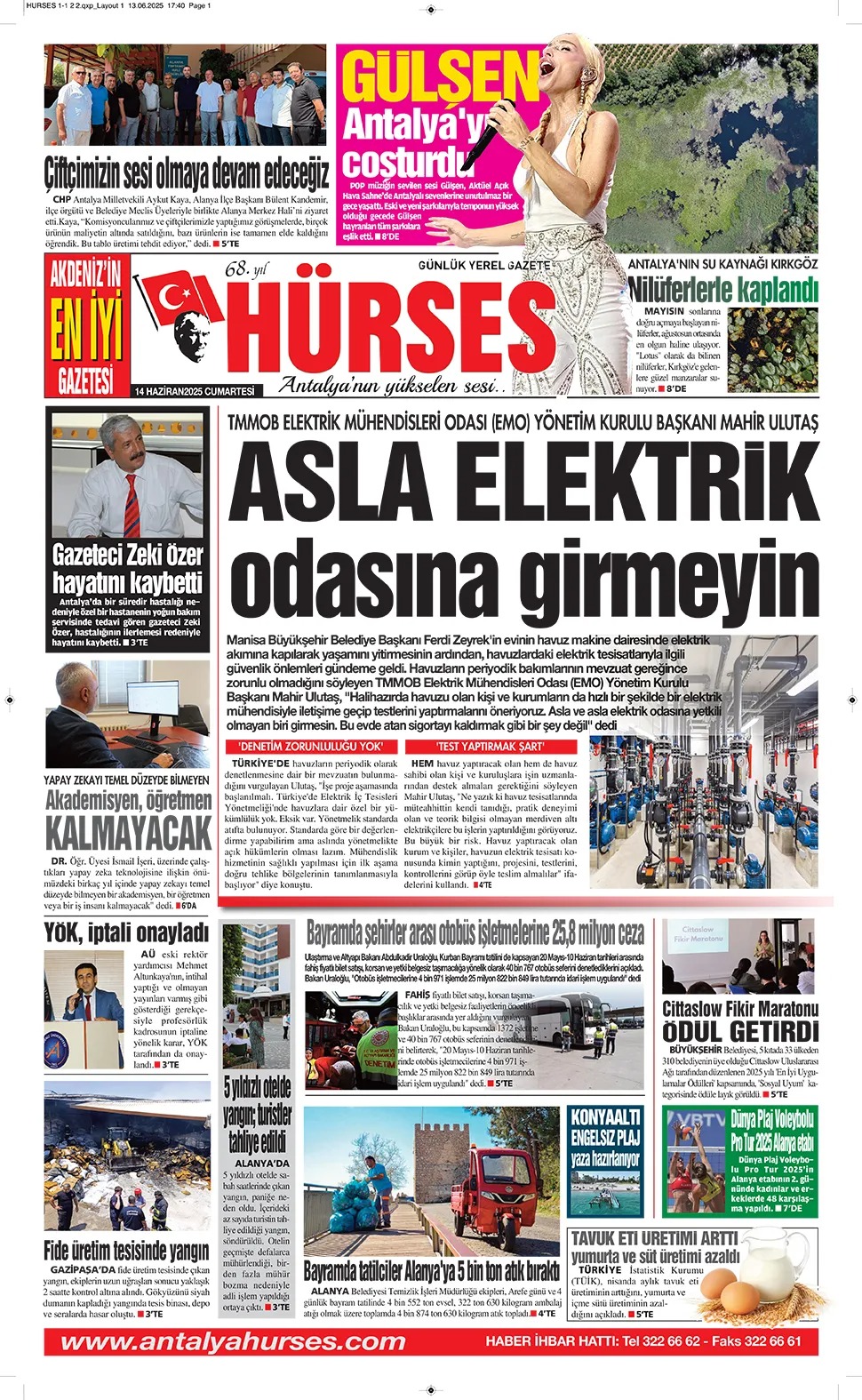 Antalya'nın yükselen sesi Hürses; 14 Haziran 2025