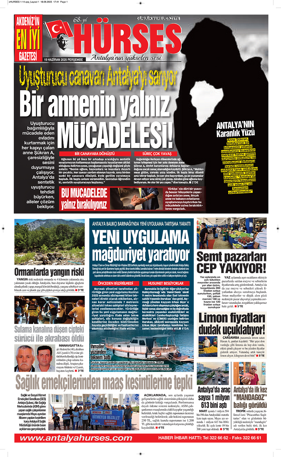 ANTALYANIN YÜKSELEN SESİ HÜRSES 19 HAZİRAN 2025