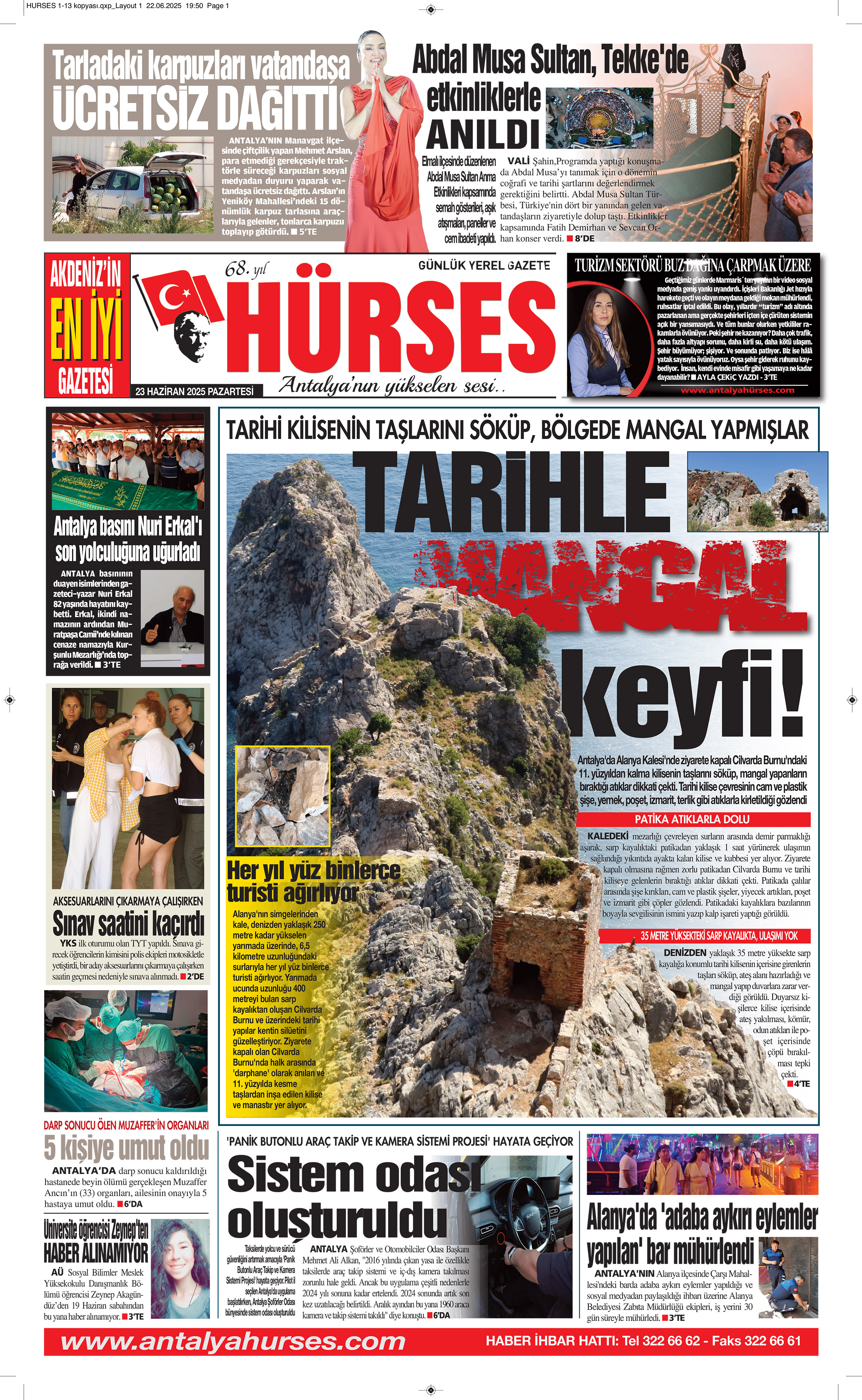 ANTALYANIN YÜKSELEN SESİ HÜRSES 23 HAZİRAN 2025