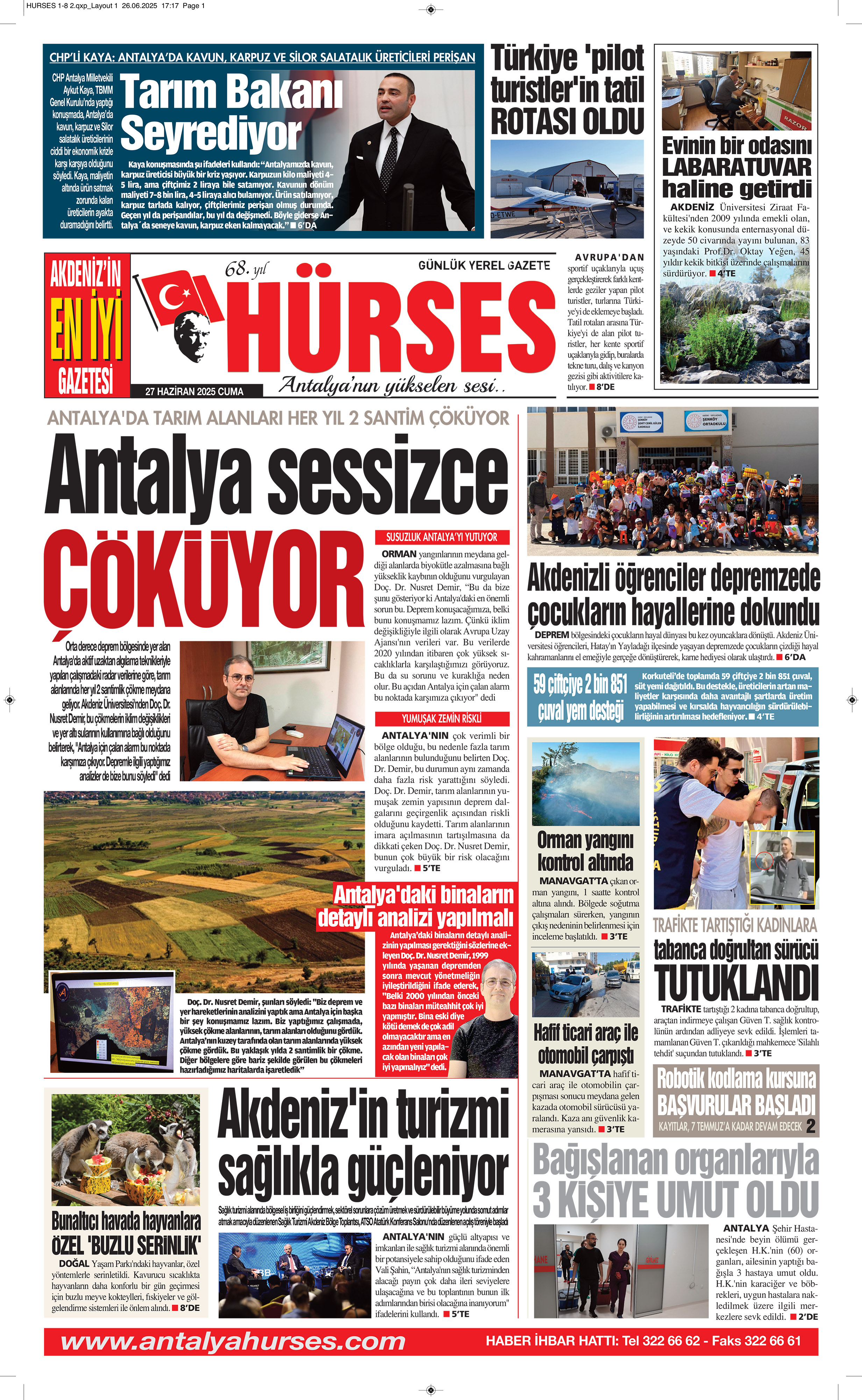 ANTALYANIN YÜKSELEN SESİ HÜRSES 27 HAZİRAN 2025