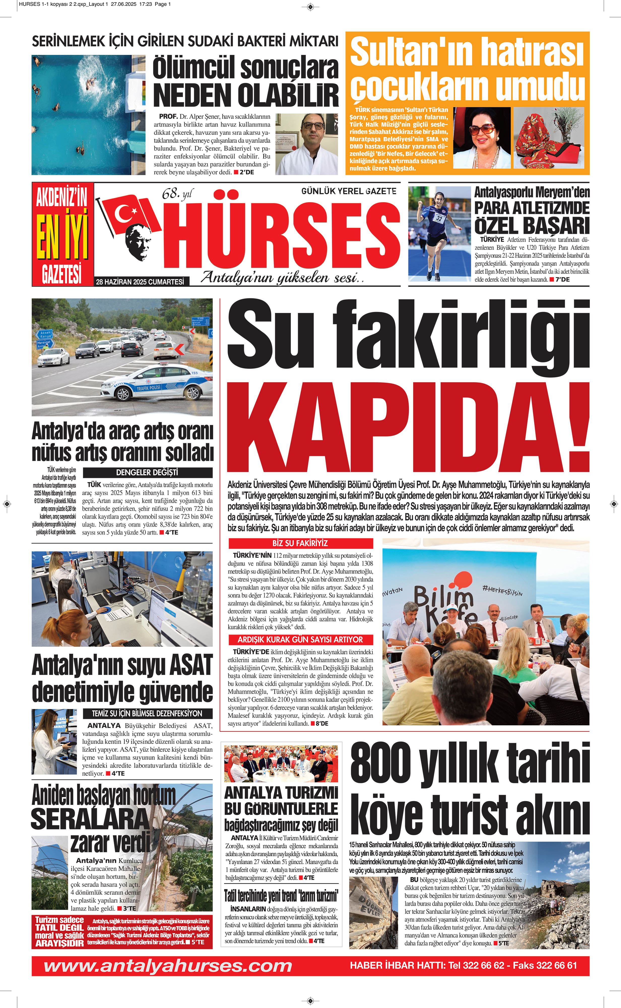 ANTALYANIN YÜKSELEN SESİ HÜRSES 28 HAZİRAN 2025