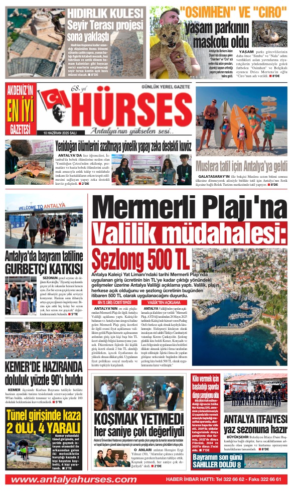 Antalya'nın yükselen sesi Hürses; 10 Haziran 2025