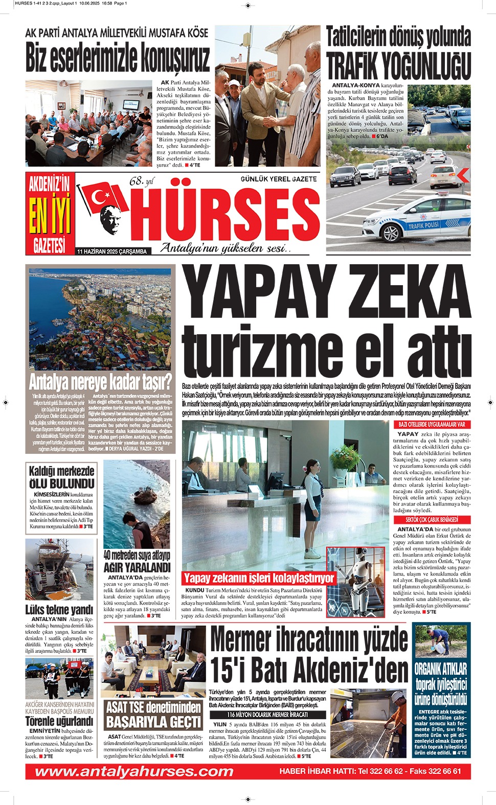 Antalya'nın yükselen sesi Hürses; 11 Haziran 2025