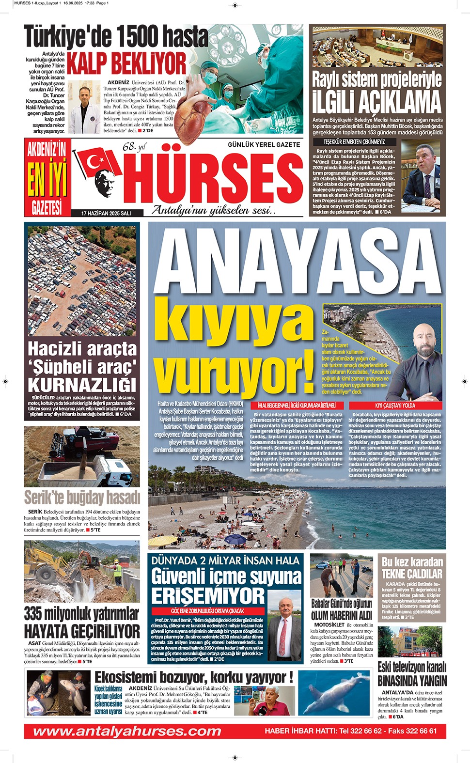 ANTALYANIN YÜKSELEN SESİ HÜRSES 17 HAZİRAN 2025