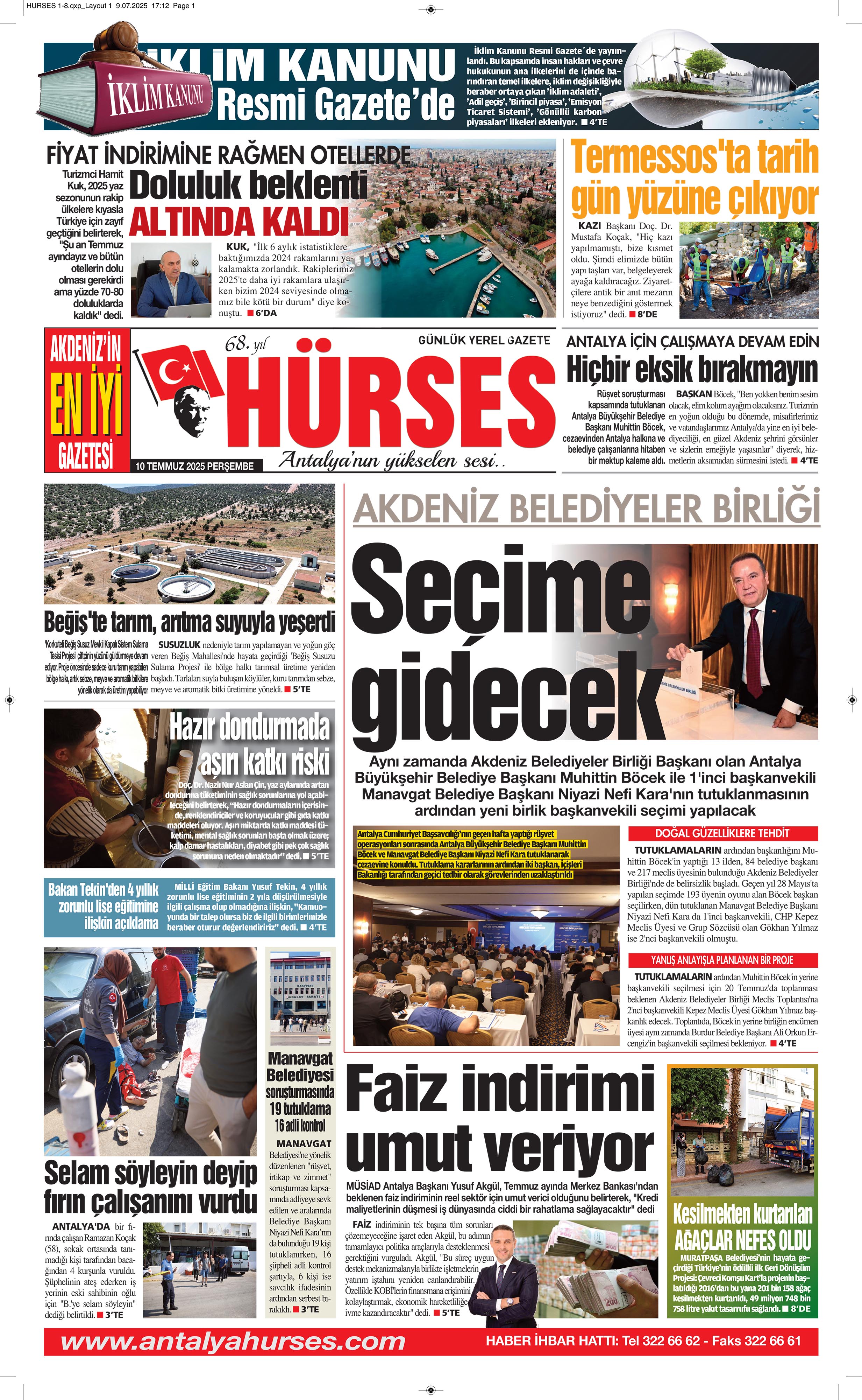 ANTALYANIN YÜKSELEN SESİ HÜRSES 10 TEMMUZ 2025