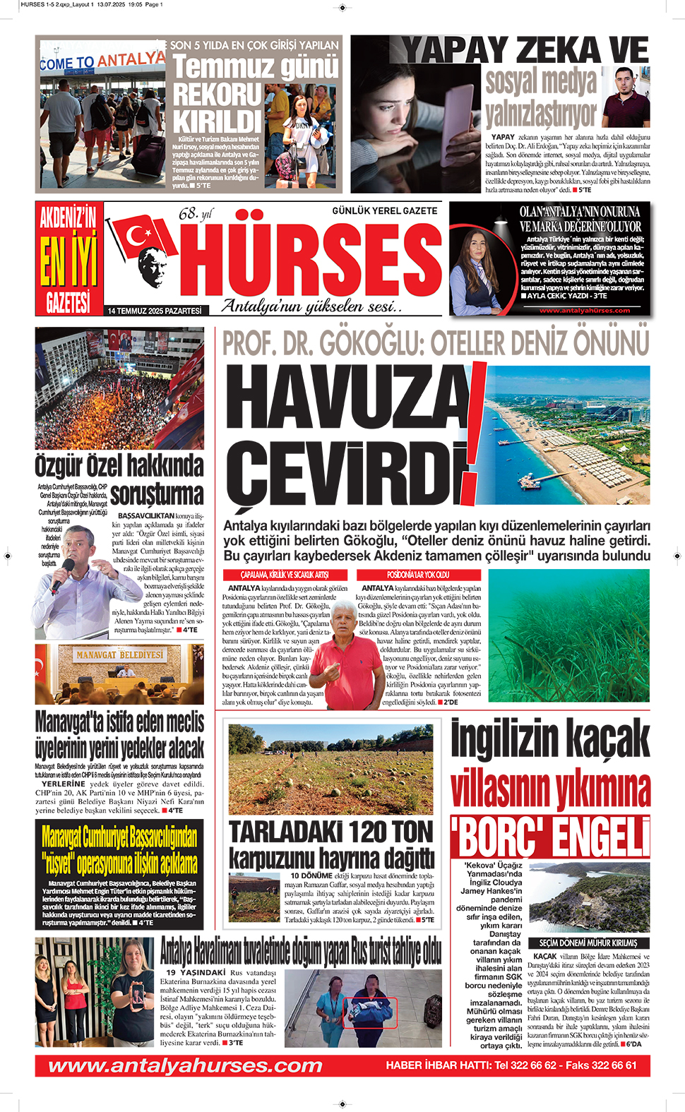ANTALYANIN YÜKSELEN SESİ HÜRSES 14 TEMMUZ 2025