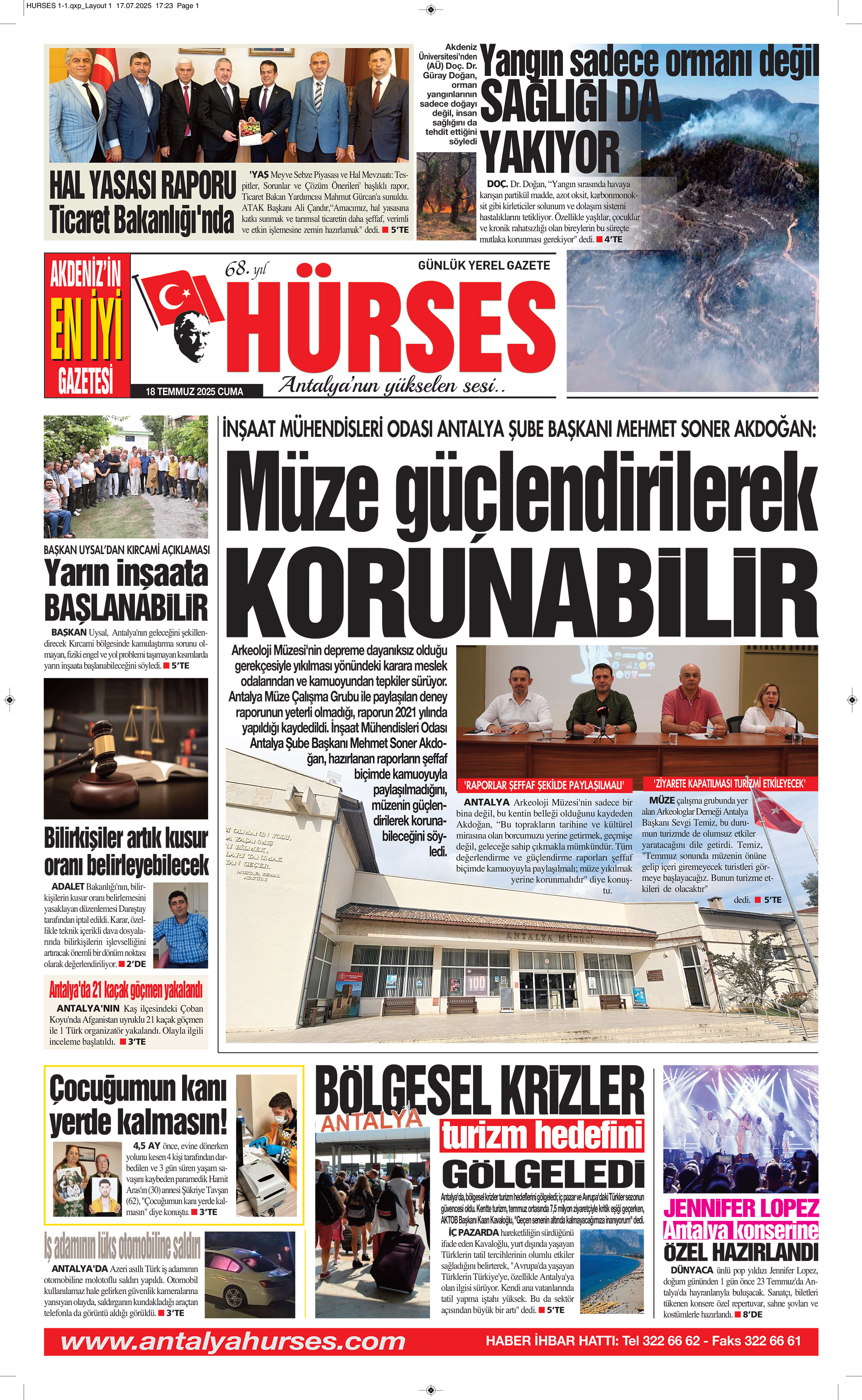 ANTALYANIN YÜKSELEN SESİ HÜRSES 18 TEMMUZ 2025