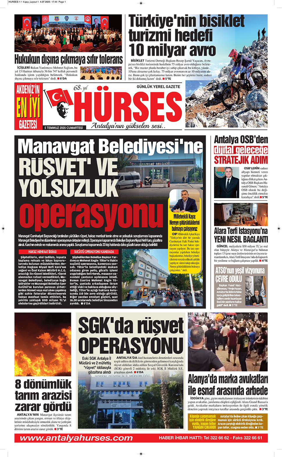 ANTALYANIN YÜKSELEN SESİ HÜRSES 5 TEMMUZ 2025