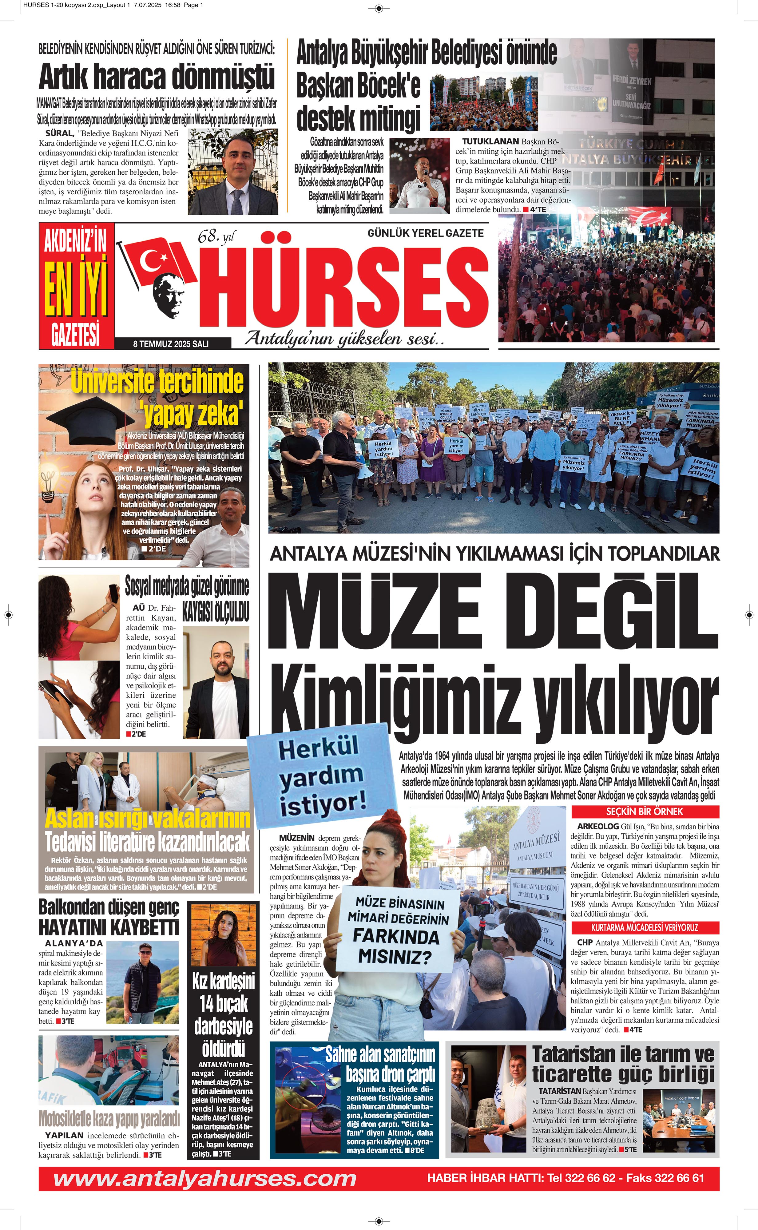 ANTALYANIN YÜKSELEN SESİ HÜRSES 8 TEMMUZ 2025