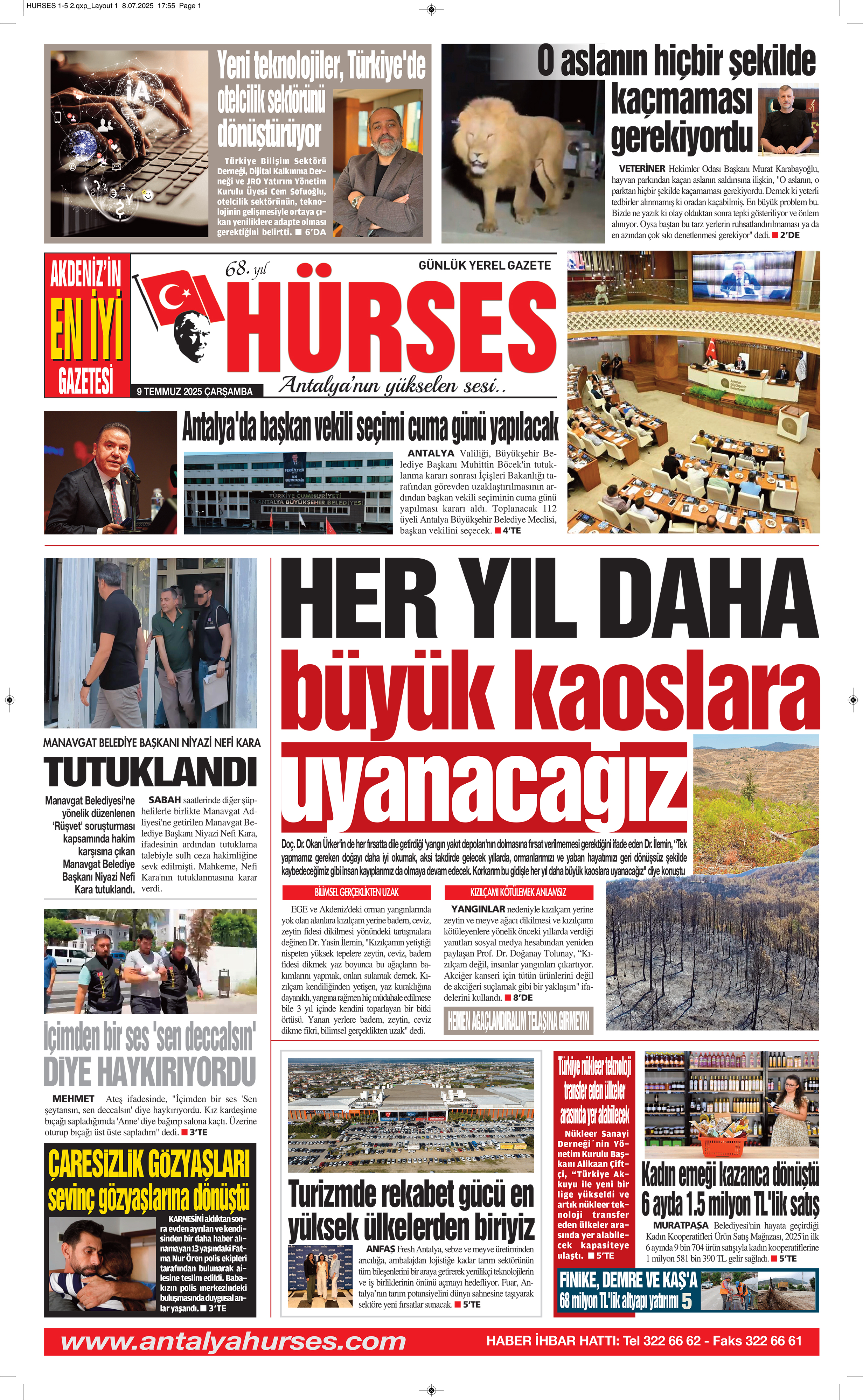 ANTALYANIN YÜKSELEN SESİ HÜRSES 9 TEMMUZ 2025