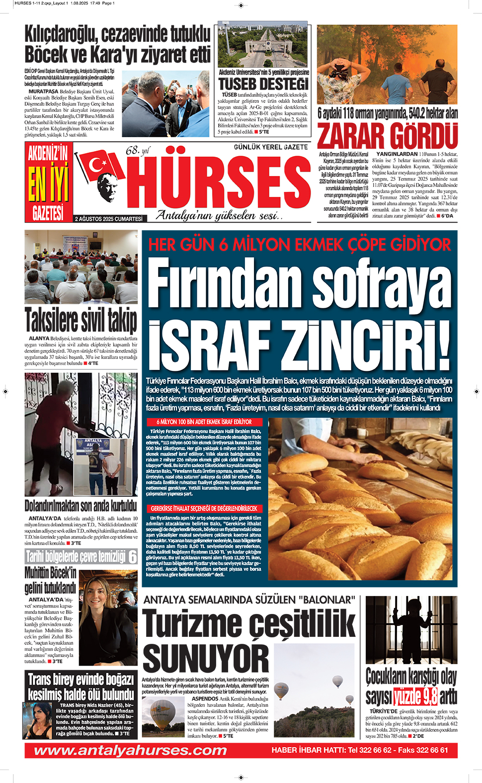 ANTALYANIN YÜKSELEN SESİ HÜRSES 2 AĞUSTOS 2025