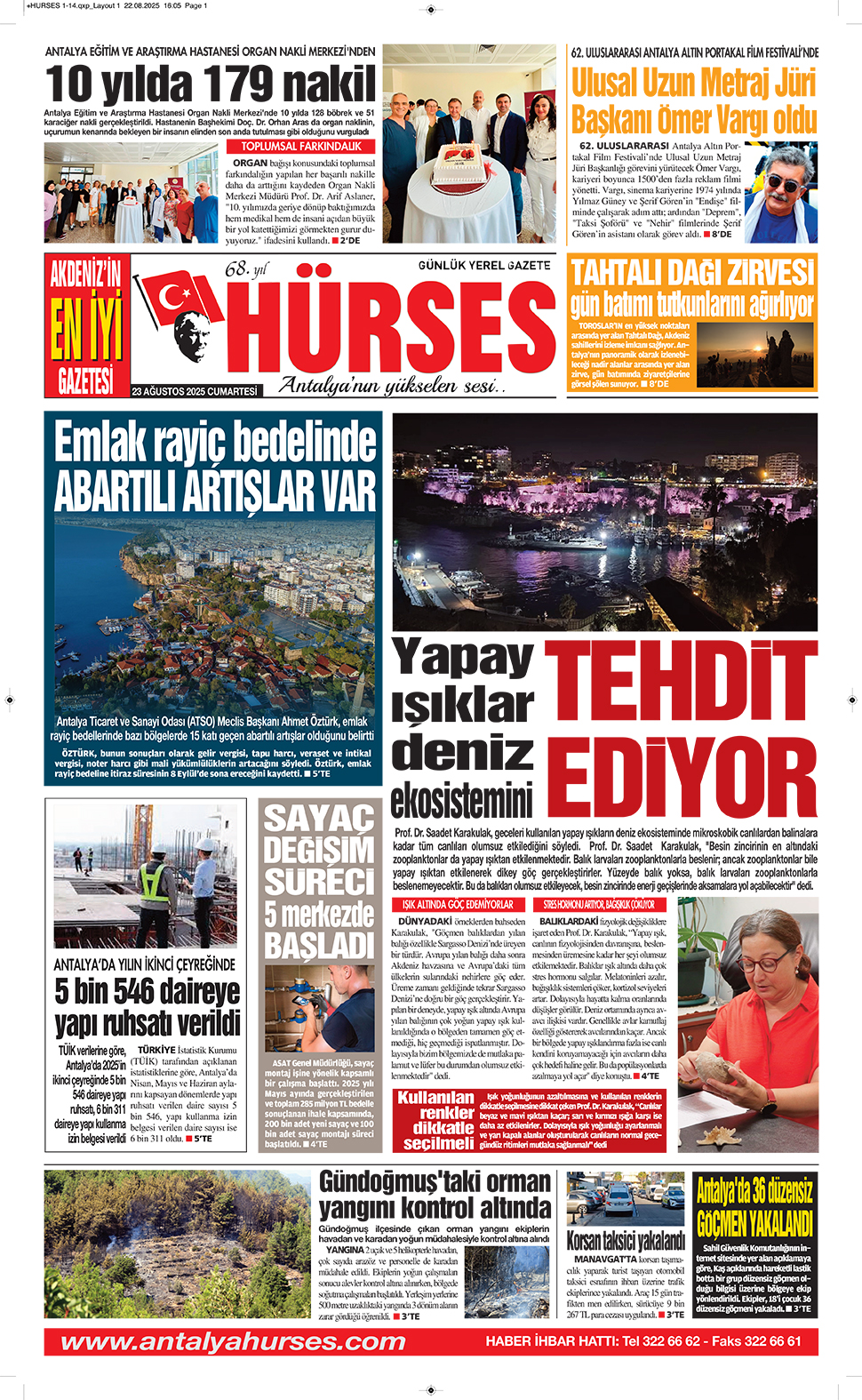 ANTALYANIN YÜKSELEN SESİ HÜRSES 23 AĞUSTOS 2025