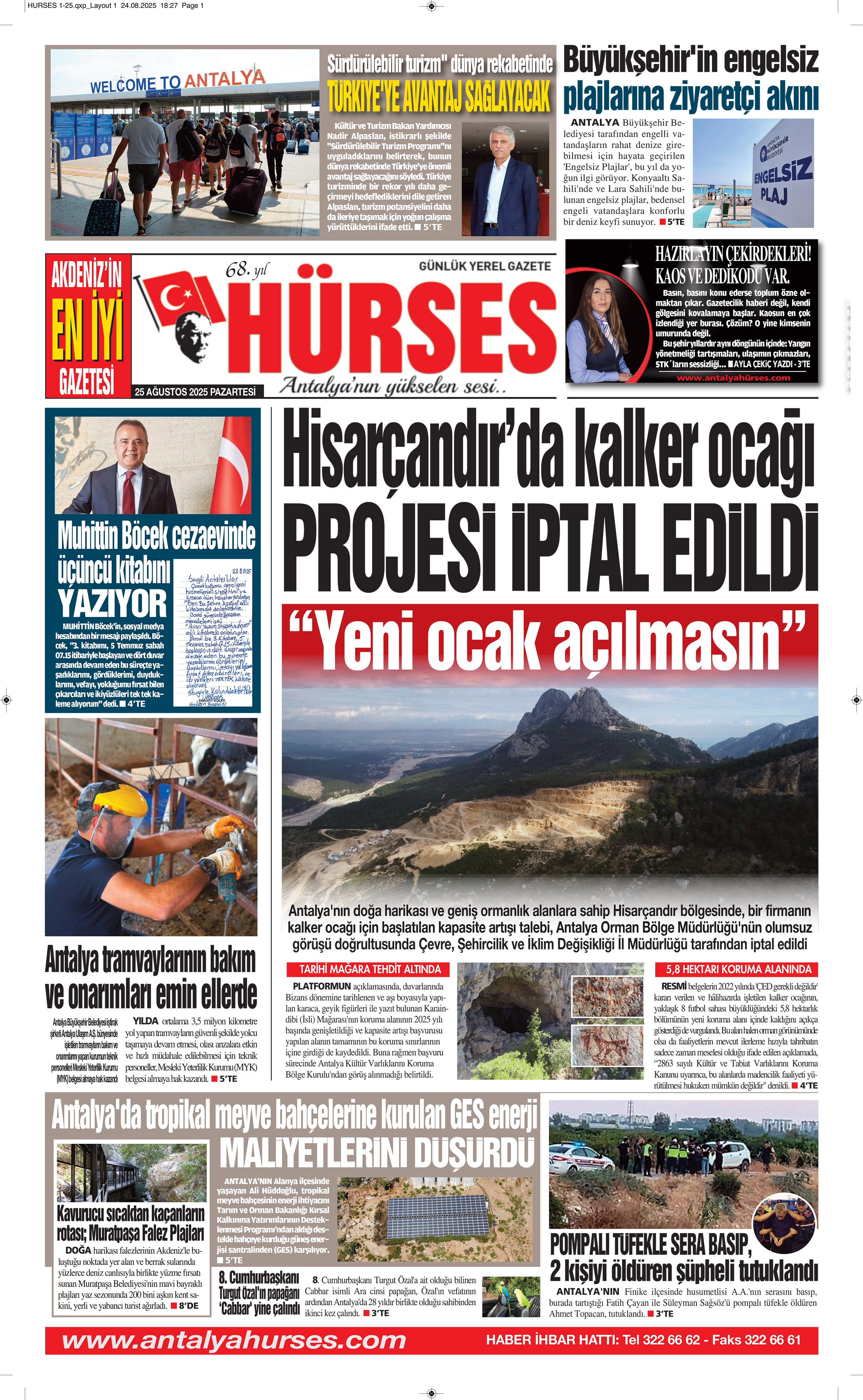 ANTALYANIN YÜKSELEN SESİ HÜRSES 23 AĞUSTOS 2025