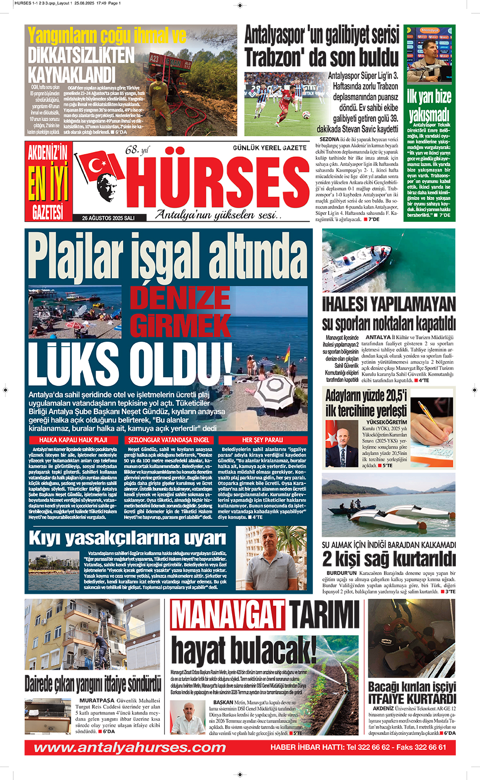 ANTALYANIN YÜKSELEN SESİ HÜRSES 26 AĞUSTOS 2025