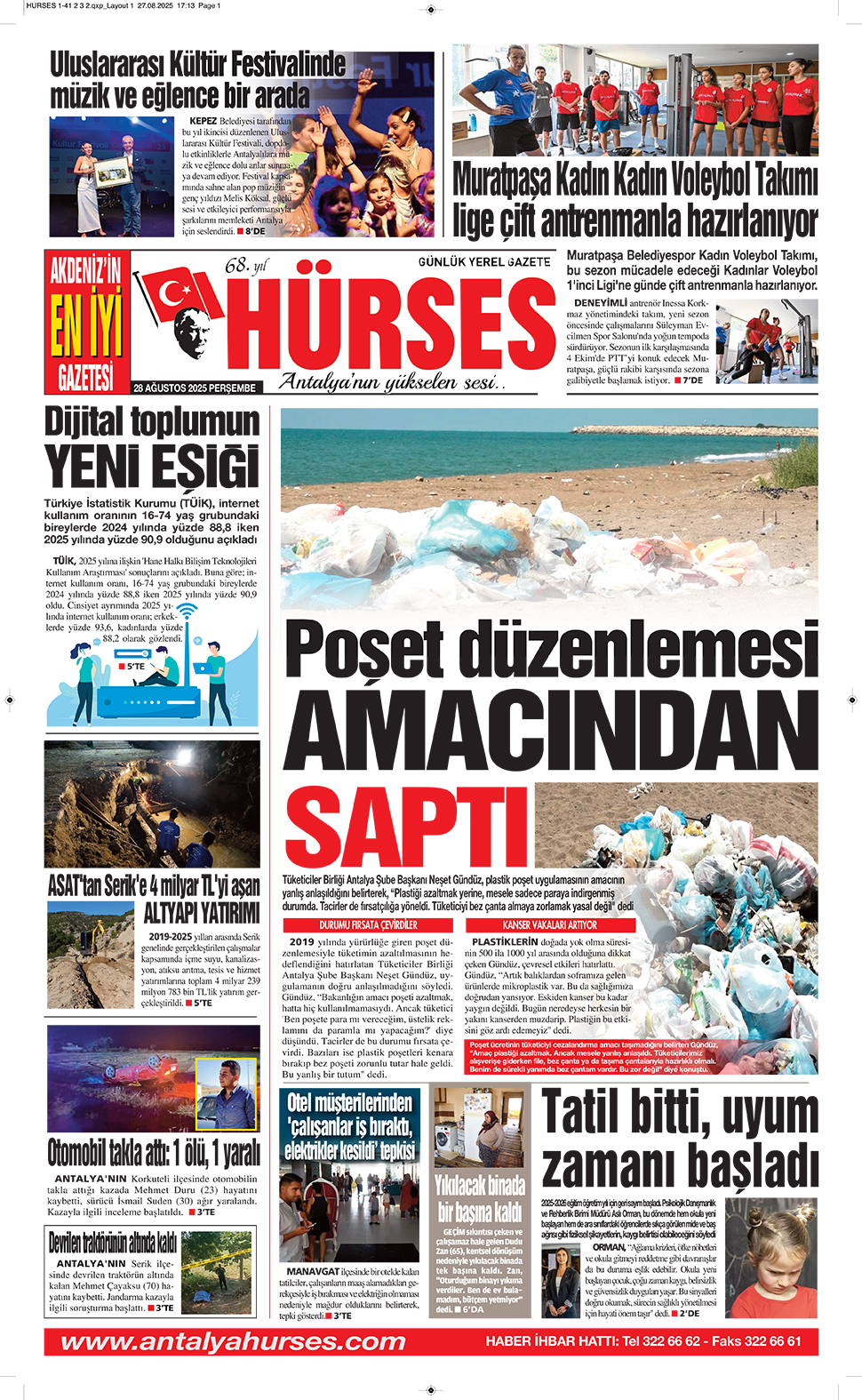 ANTALYANIN YÜKSELEN SESİ HÜRSES 28 AĞUSTOS 2025