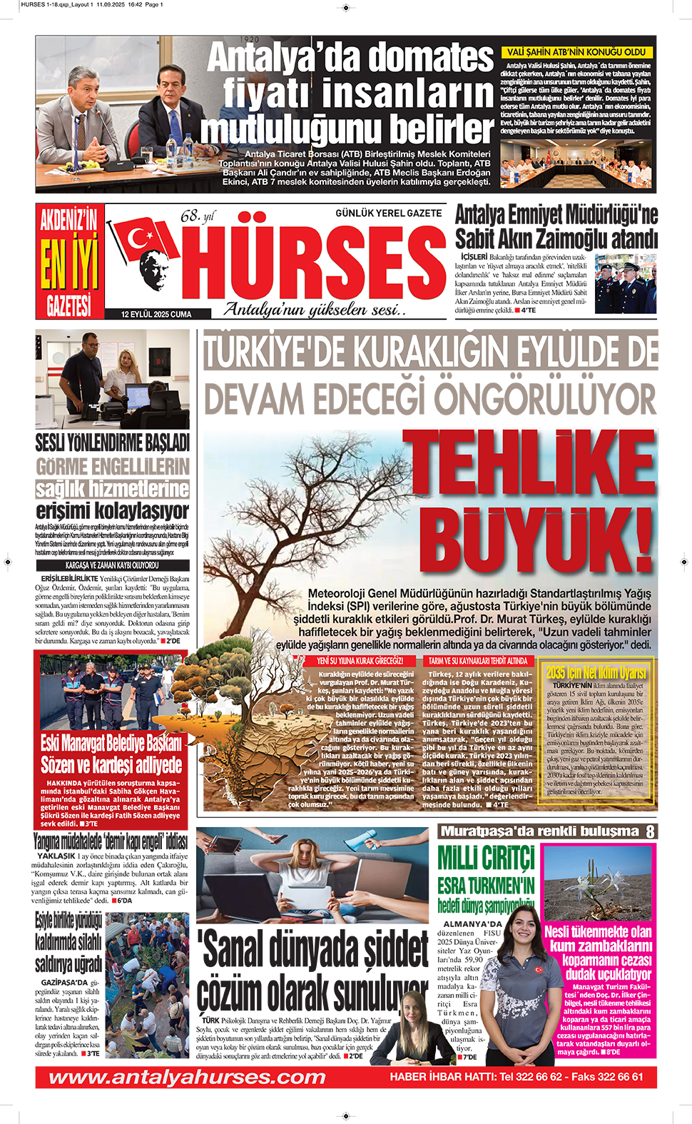 ANTALYANIN YÜKSELEN SESİ HÜRSES 12 EYLÜL 2025