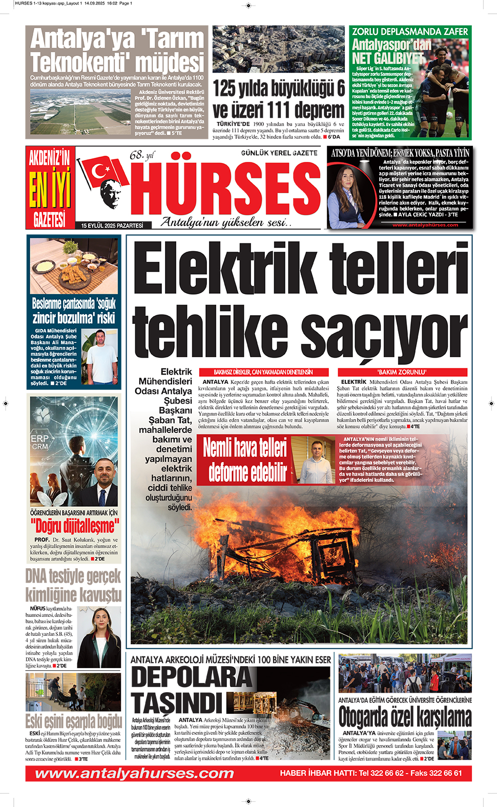 ANTALYANIN YÜKSELEN SESİ HÜRSES 15 EYLÜL 2025