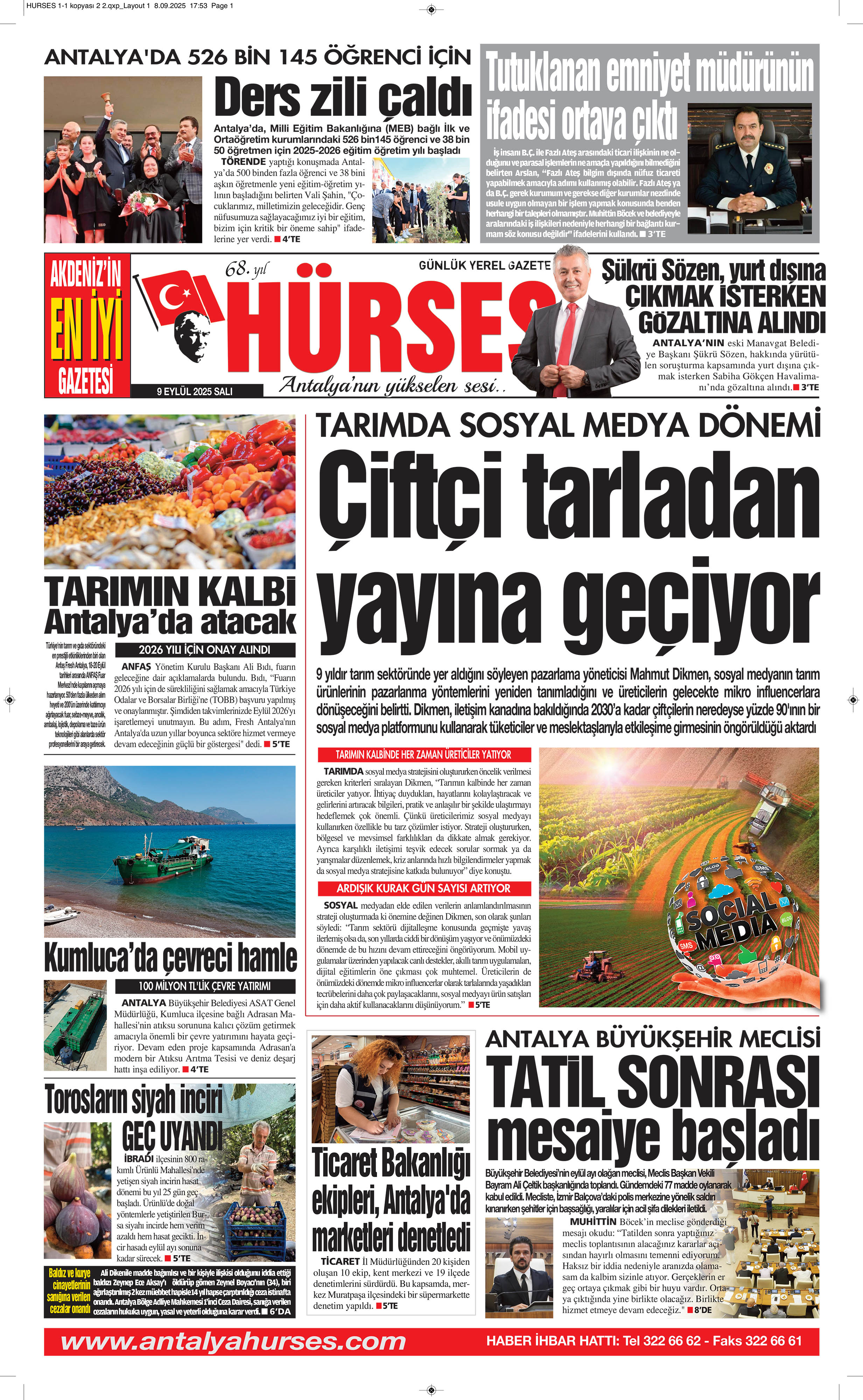 ANTALYANIN YÜKSELEN SESİ HÜRSES 9 EYLÜL 2025