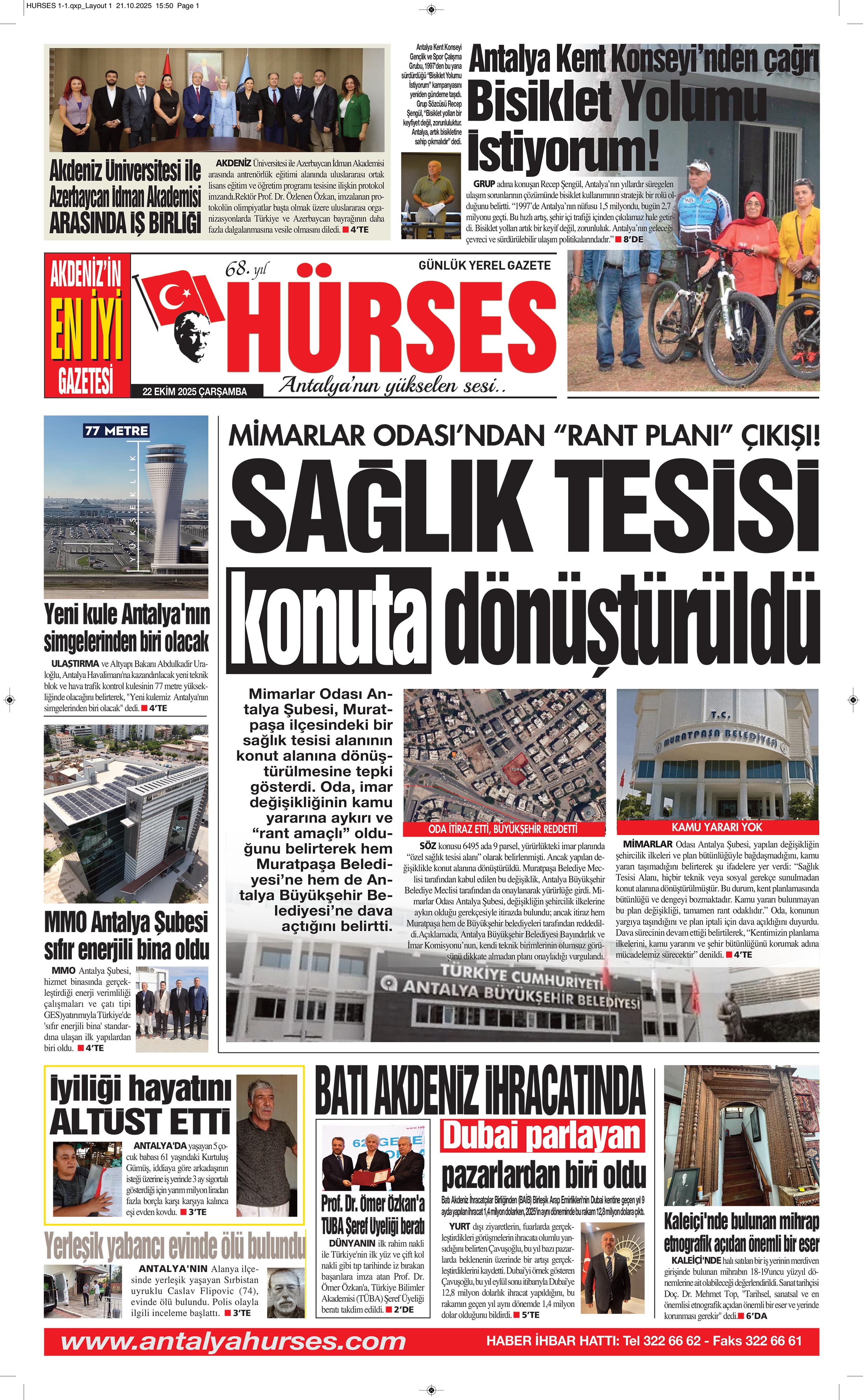 ANTALYANIN YÜKSELEN SESİ HÜRSES 22 EKİM 2025