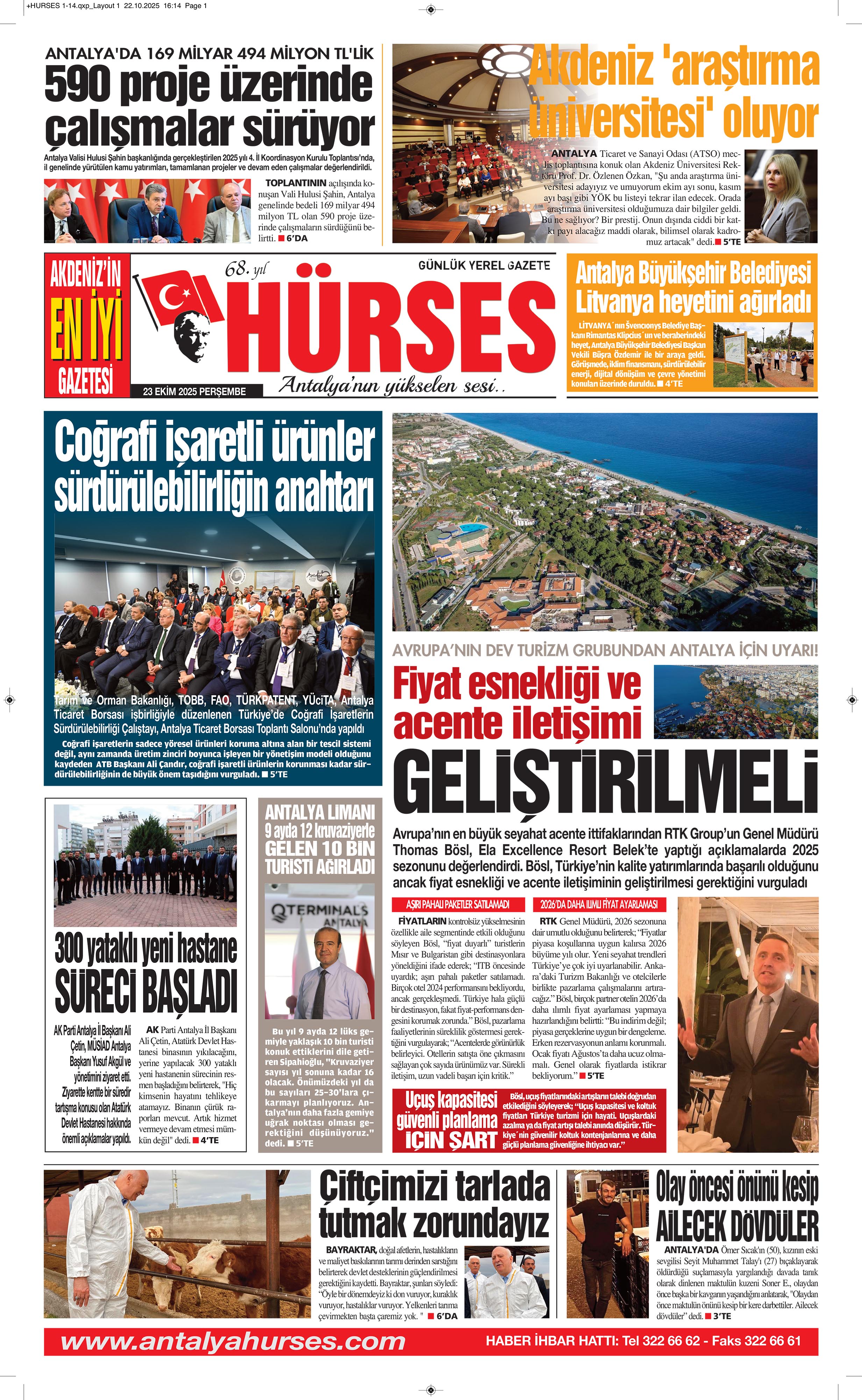 ANTALYANIN YÜKSELEN SESİ HÜRSES 23 EKİM 2025