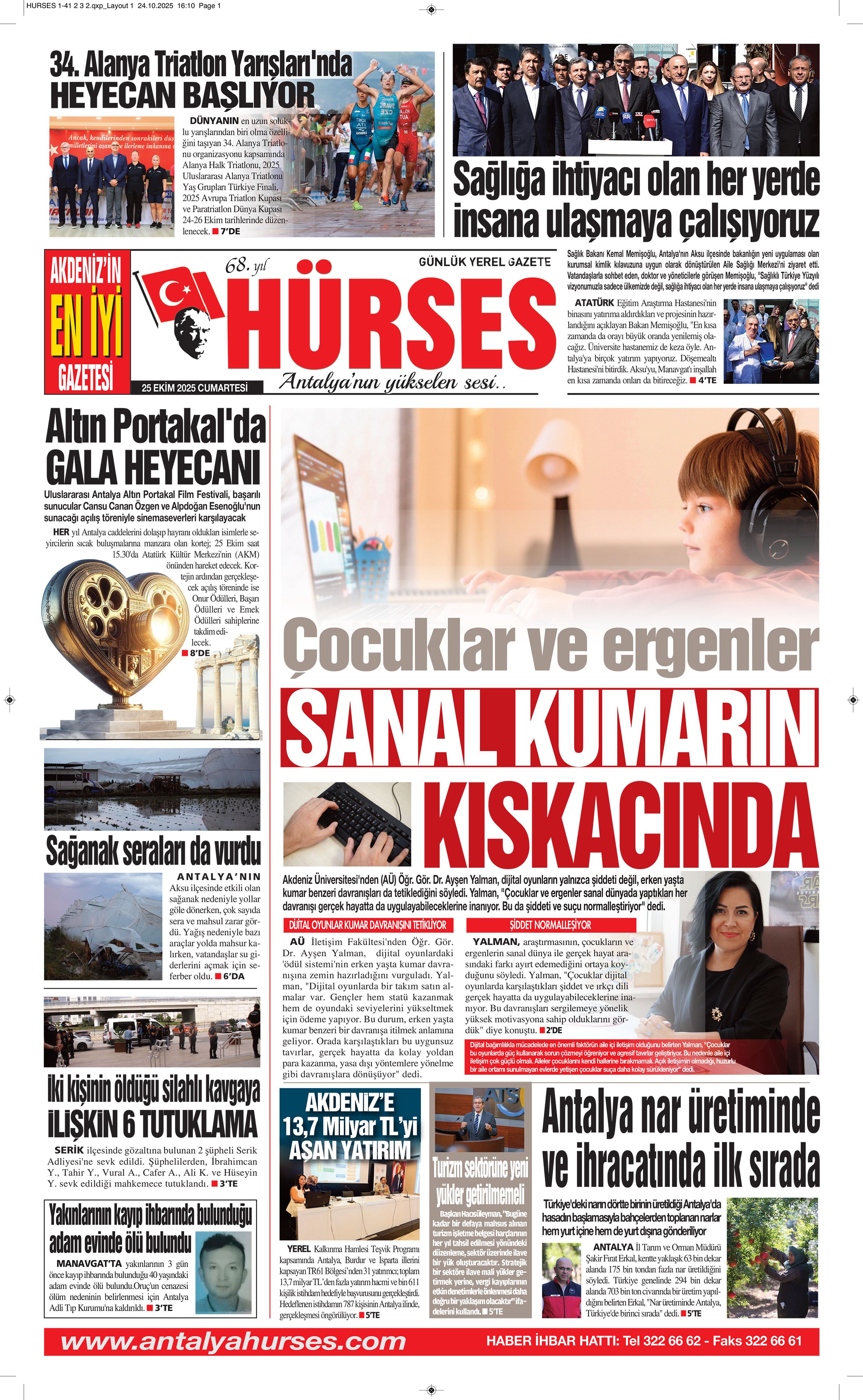 ANTALYANIN YÜKSELEN SESİ HÜRSES 25 EKİM 2025