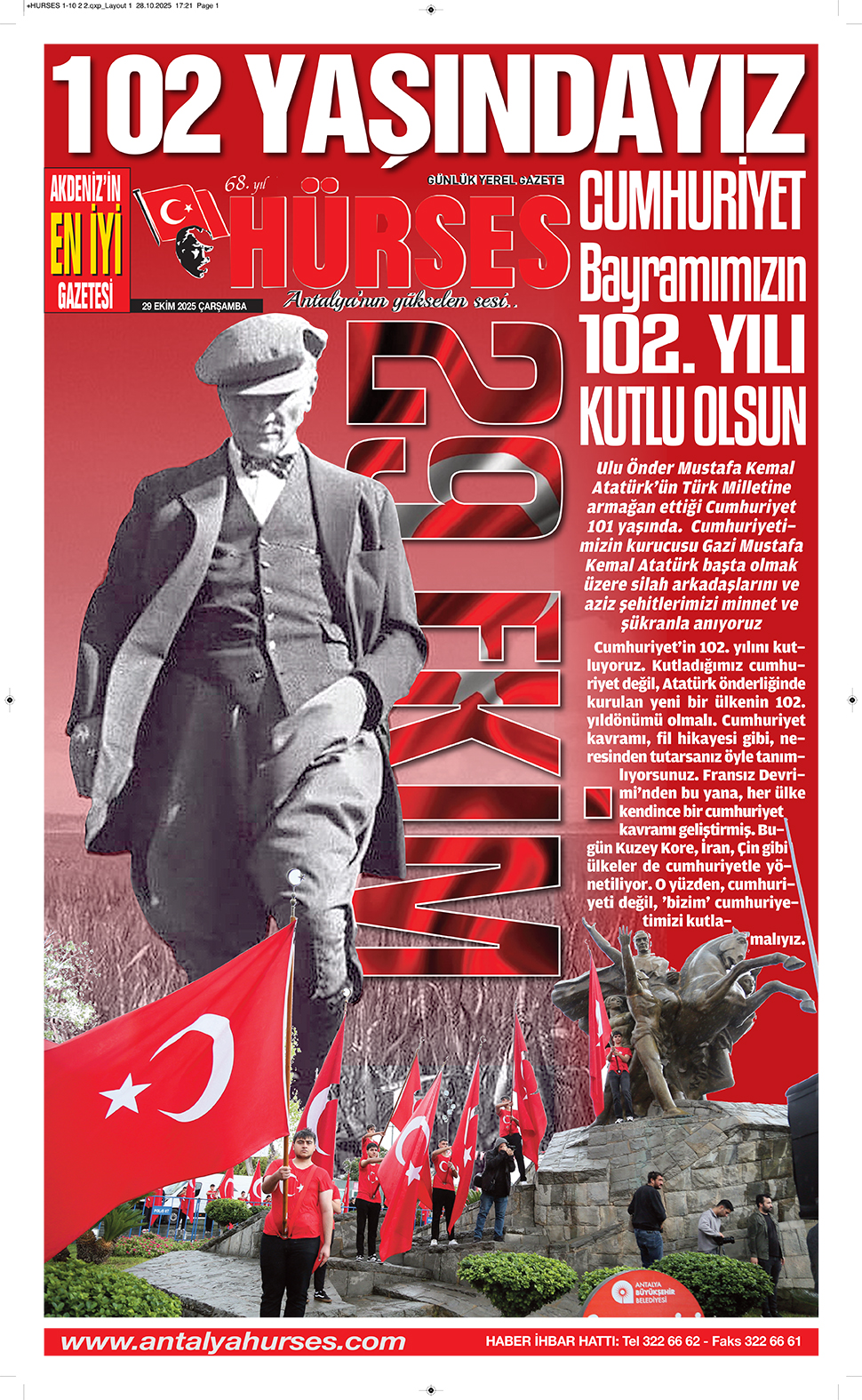 ANTALYANIN YÜKSELEN SESİ HÜRSES 29 EKİM 2025