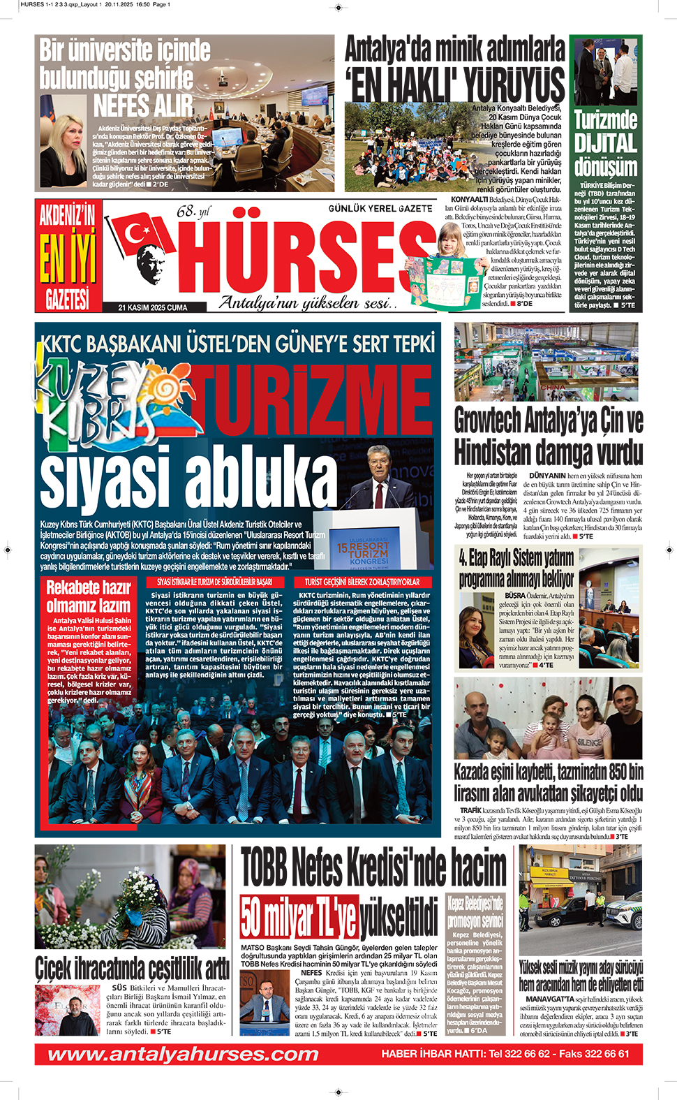 ANTALYANIN YÜKSELEN SESİ HÜRSES 21 KASIM 2025