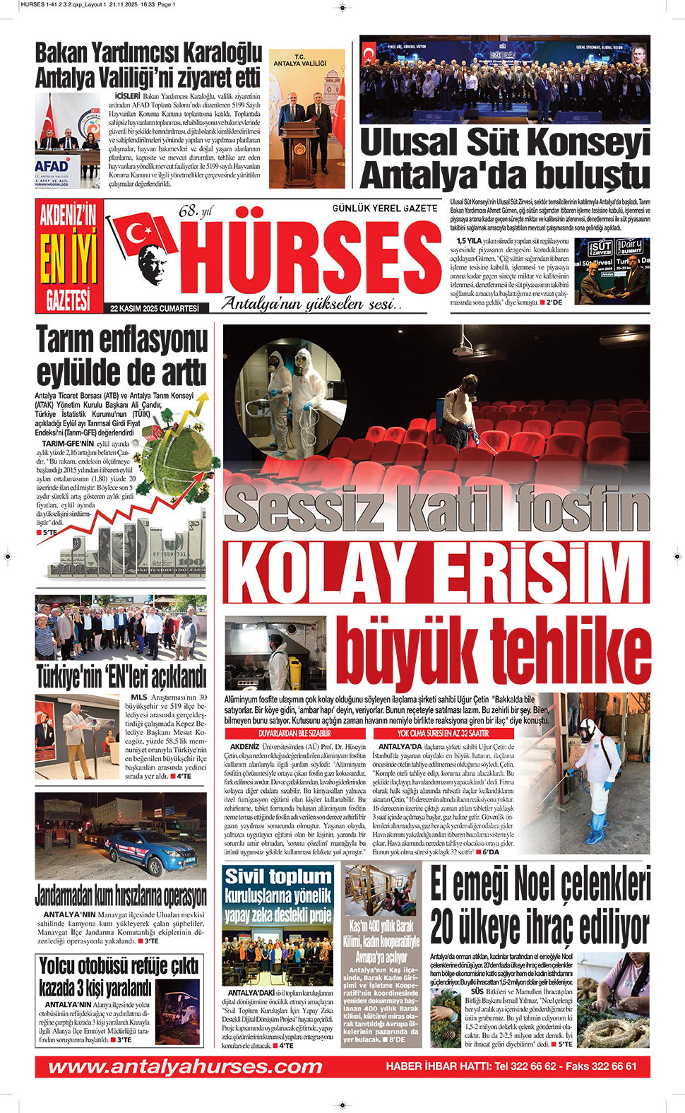 ANTALYANIN YÜKSELEN SESİ HÜRSES 22 KASIM 2025