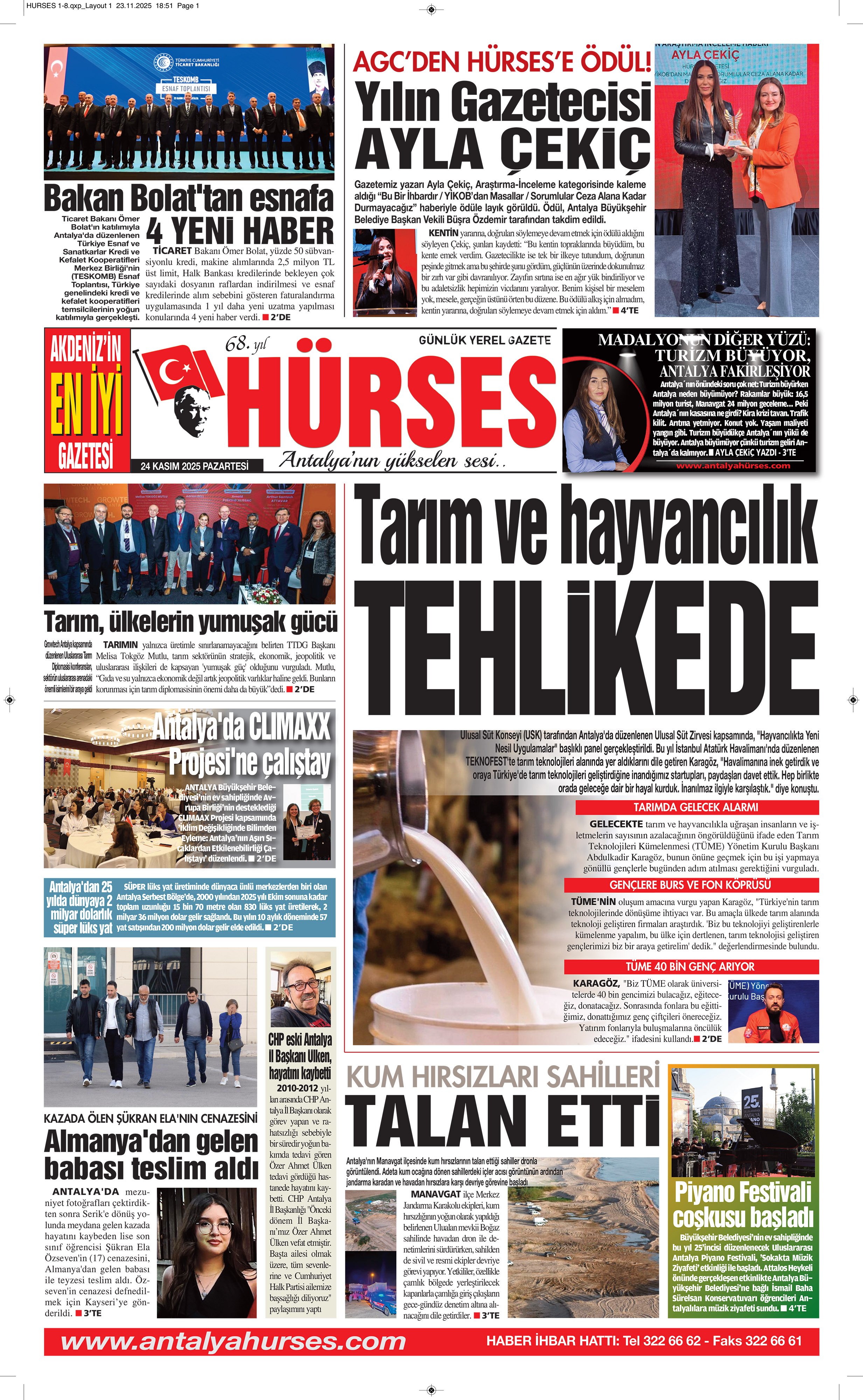 ANTALYANIN YÜKSELEN SESİ HÜRSES 24 KASIM 2025