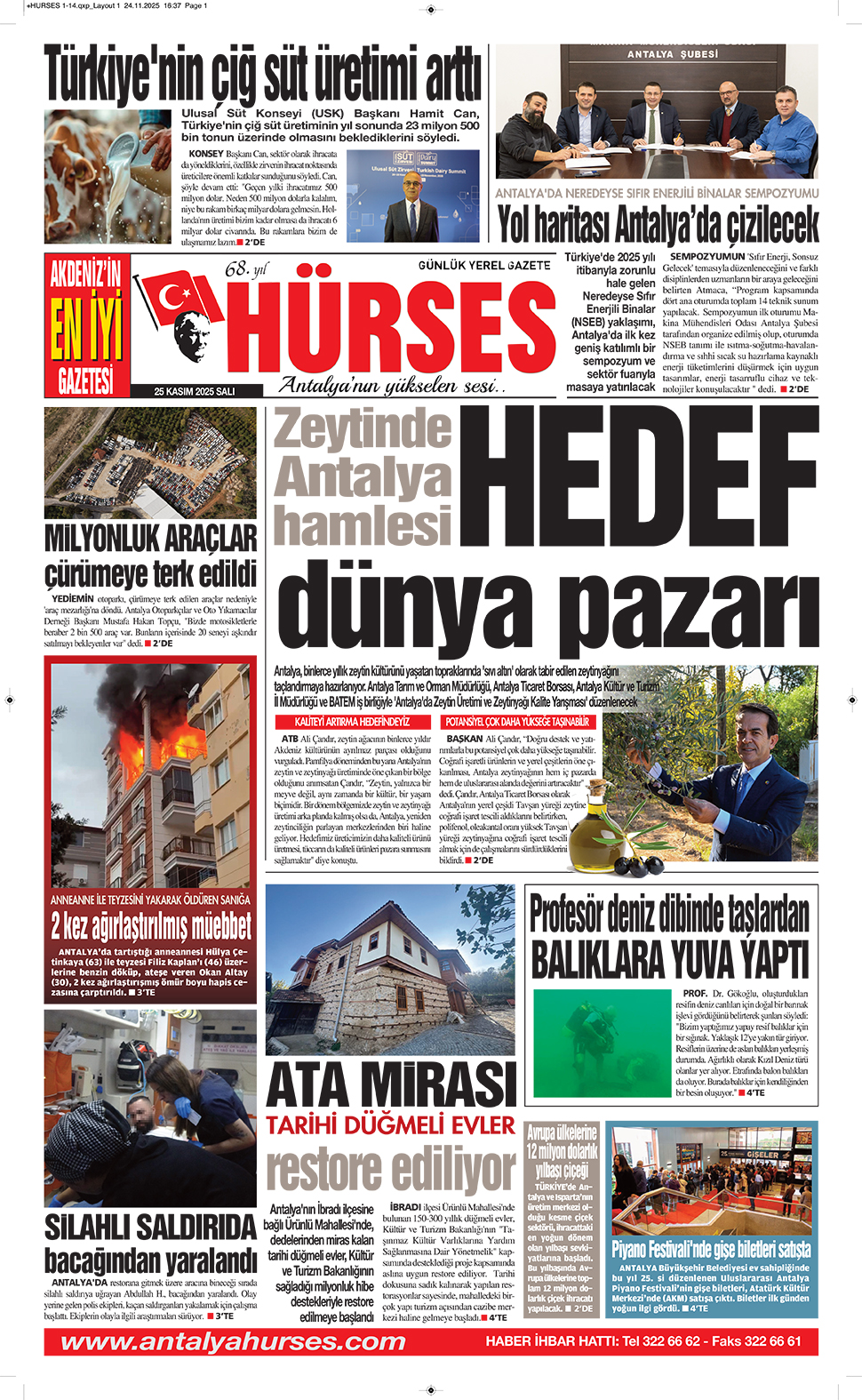 ANTALYANIN YÜKSELEN SESİ HÜRSES 25 KASIM 2025