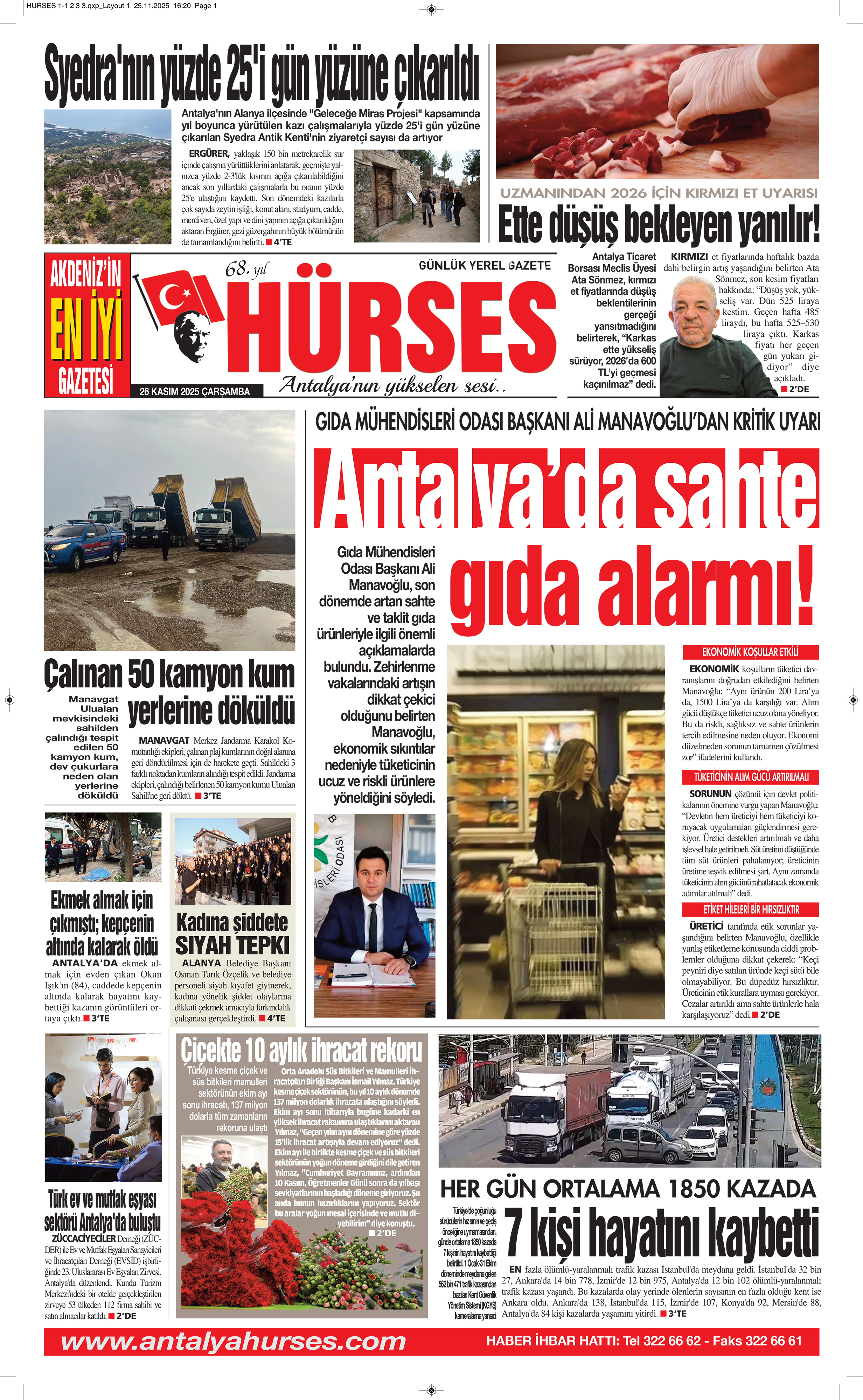 ANTALYANIN YÜKSELEN SESİ HÜRSES 26 KASIM 2025