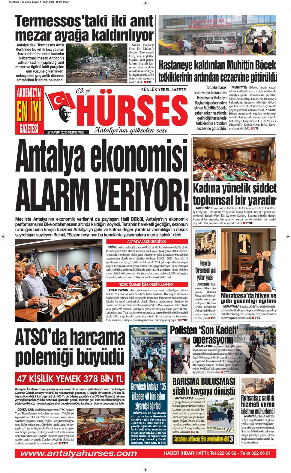 ANTALYANIN YÜKSELEN SESİ HÜRSES 27 KASIM 2025