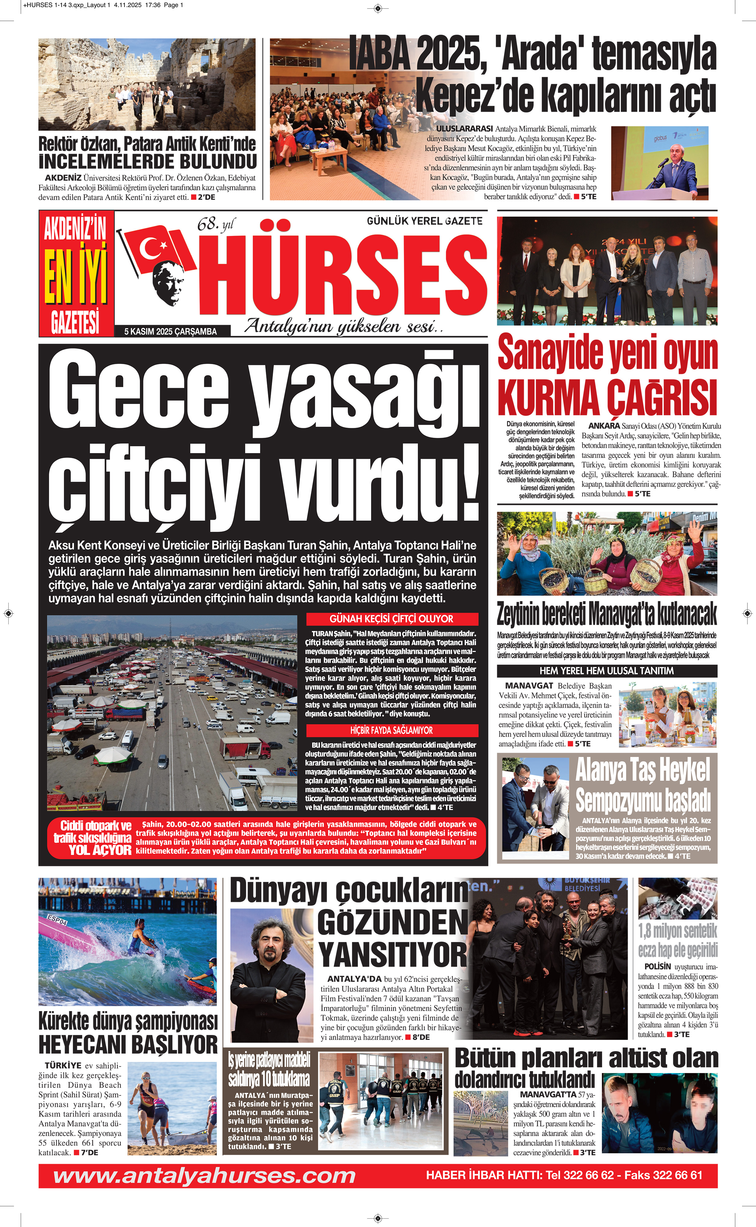 ANTALYANIN YÜKSELEN SESİ HÜRSES 5 KASIM 2025