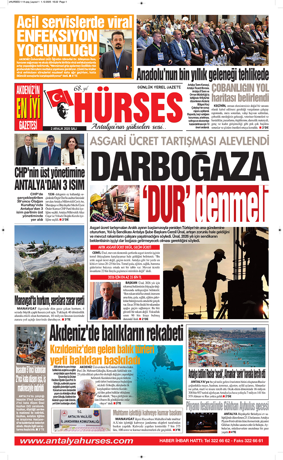 ANTALYANIN YÜKSELEN SESİ HÜRSES 2 ARALIK 2025