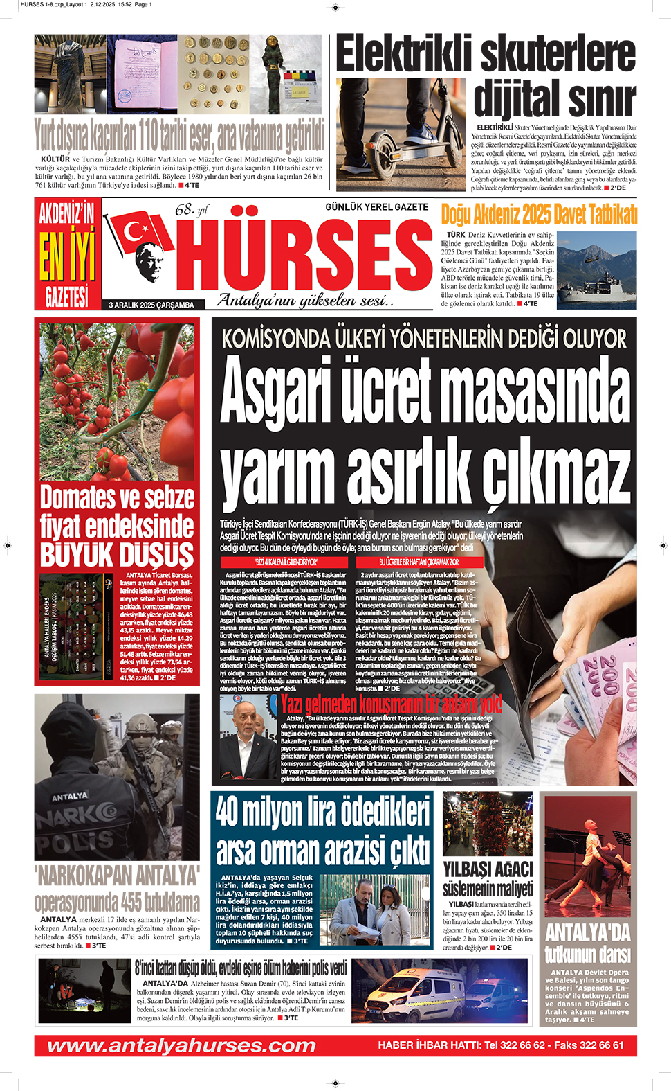 ANTALYANIN YÜKSELEN SESİ HÜRSES 3 ARALIK 2025