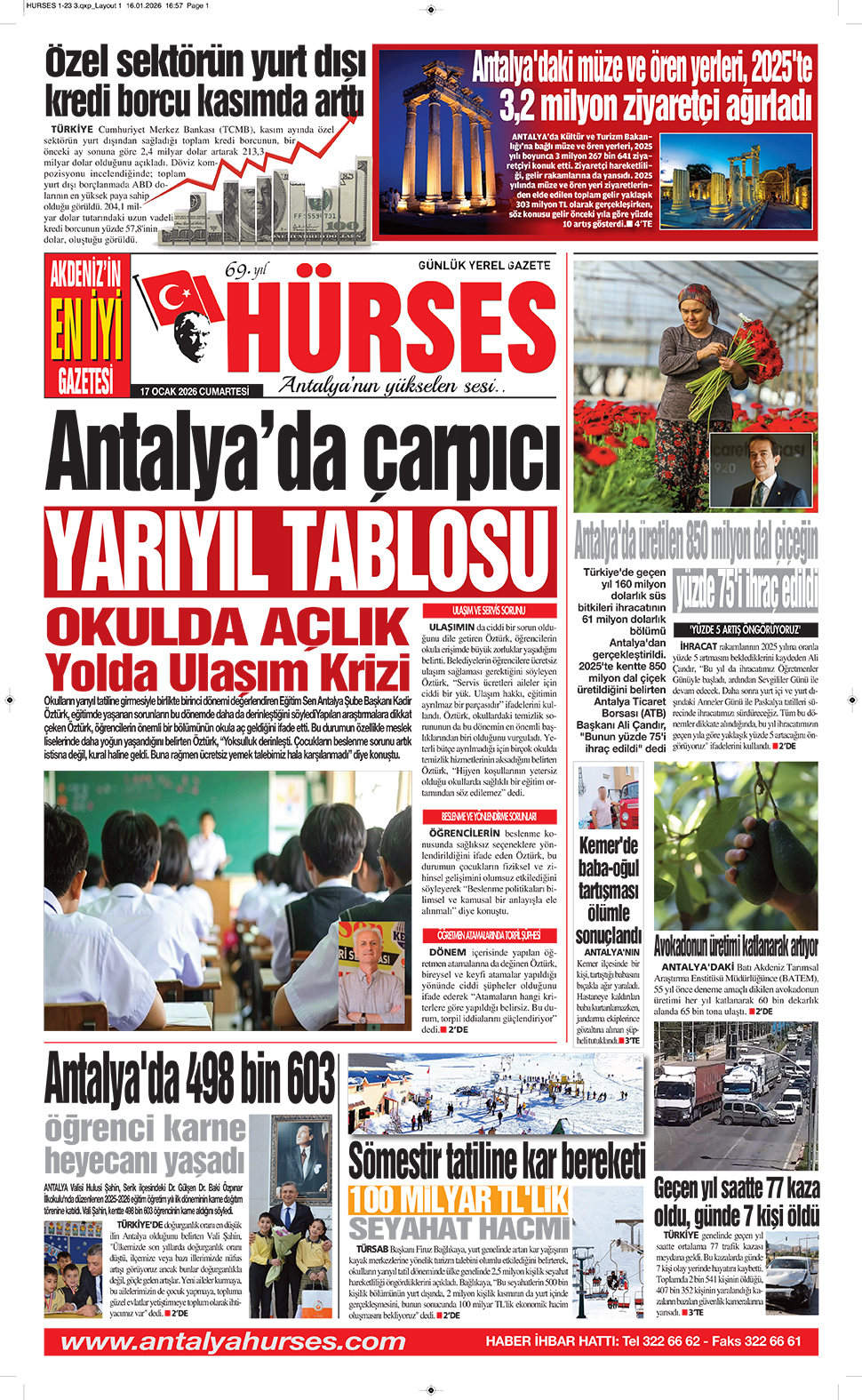 ANTALYANIN YÜKSELEN SESİ HÜRSES 17 OCAK 2026