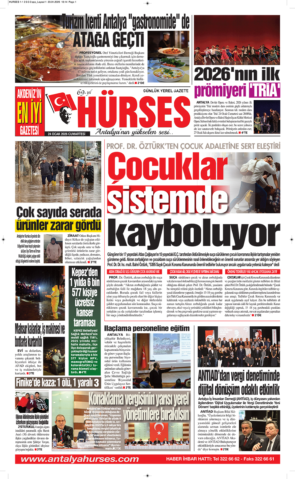 ANTALYANIN YÜKSELEN SESİ HÜRSES 24 OCAK 2026