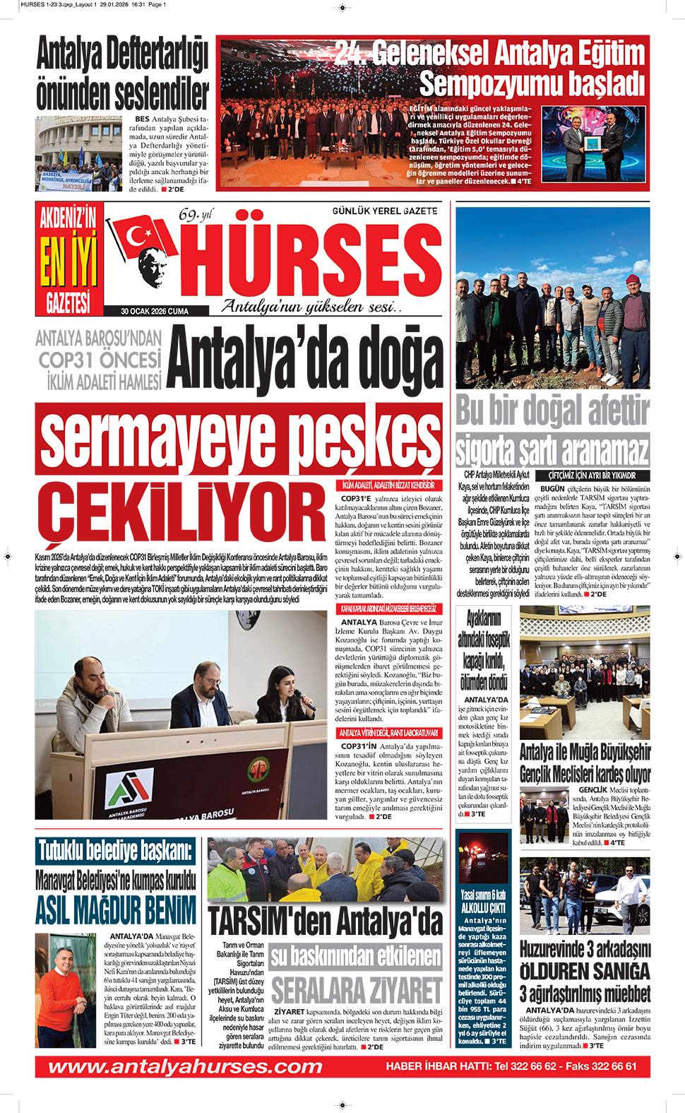 ANTALYANIN YÜKSELEN SESİ HÜRSES 30 OCAK 2026