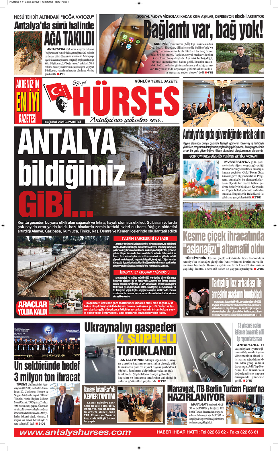 ANTALYANIN YÜKSELEN SESİ HÜRSES 14 ŞUBAT 2026