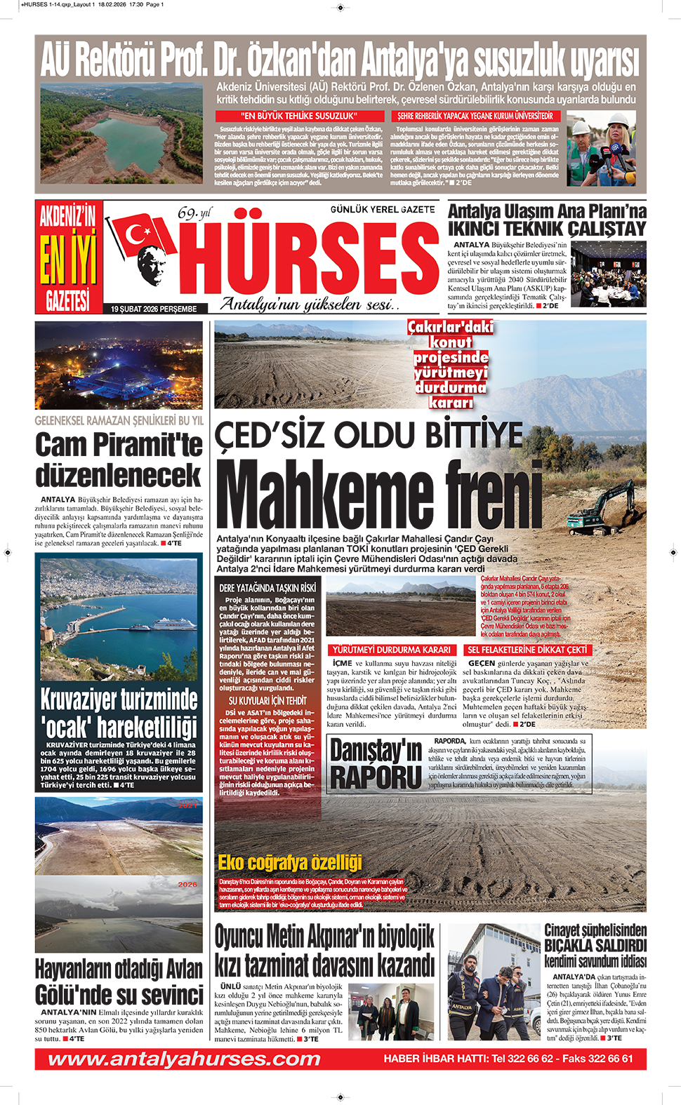 ANTALYANIN YÜKSELEN SESİ HÜRSES 19 ŞUBAT 2026