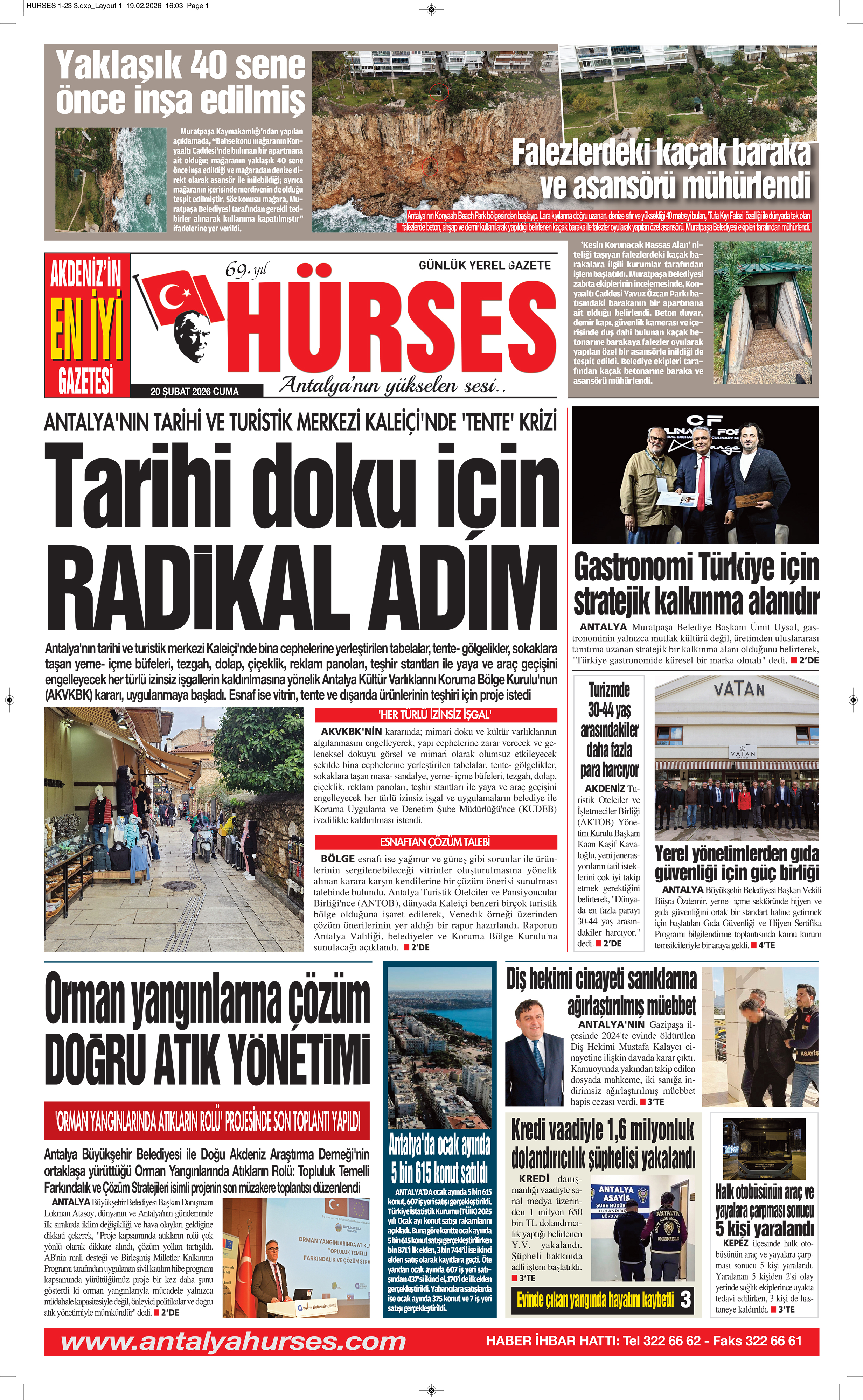 ANTALYANIN YÜKSELEN SESİ HÜRSES 20 ŞUBAT 2026