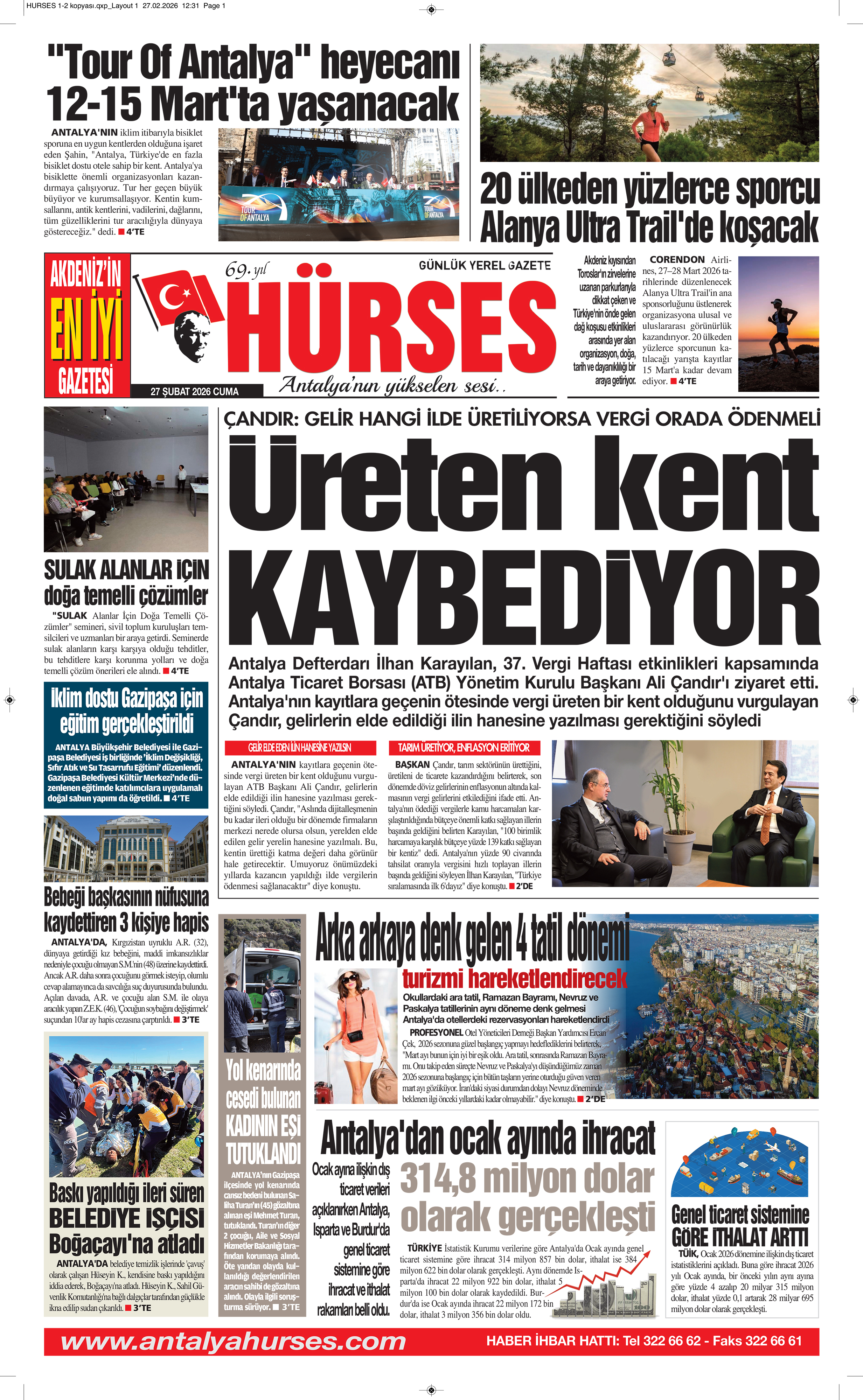 ANTALYANIN YÜKSELEN SESİ HÜRSES 27 ŞUBAT 2026