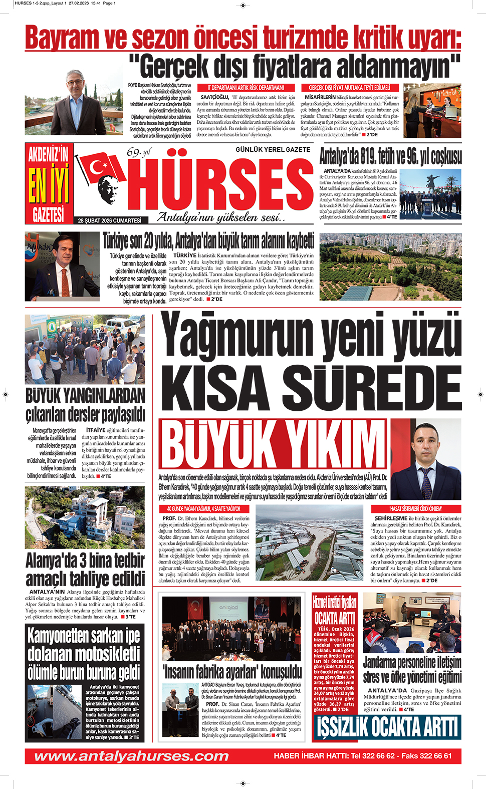 ANTALYANIN YÜKSELEN SESİ HÜRSES 28 ŞUBAT 2026