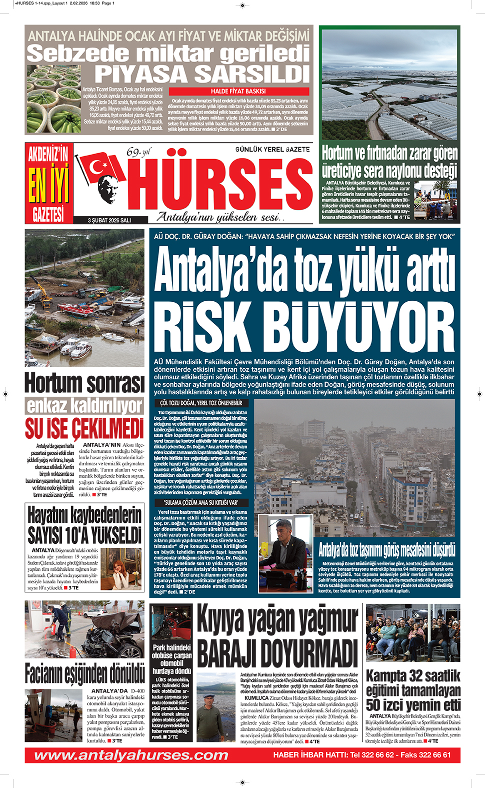 ANTALYANIN YÜKSELEN SESİ HÜRSES 3 ŞUBAT 2026