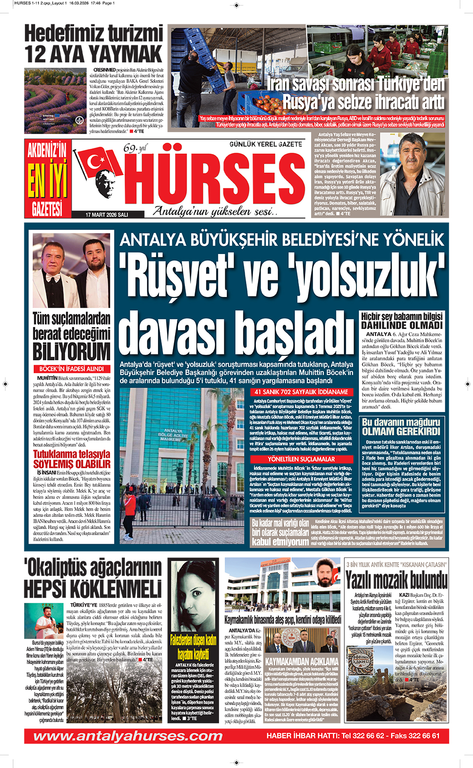 ANTALYANIN YÜKSELEN SESİ HÜRSES 17 MART 2026