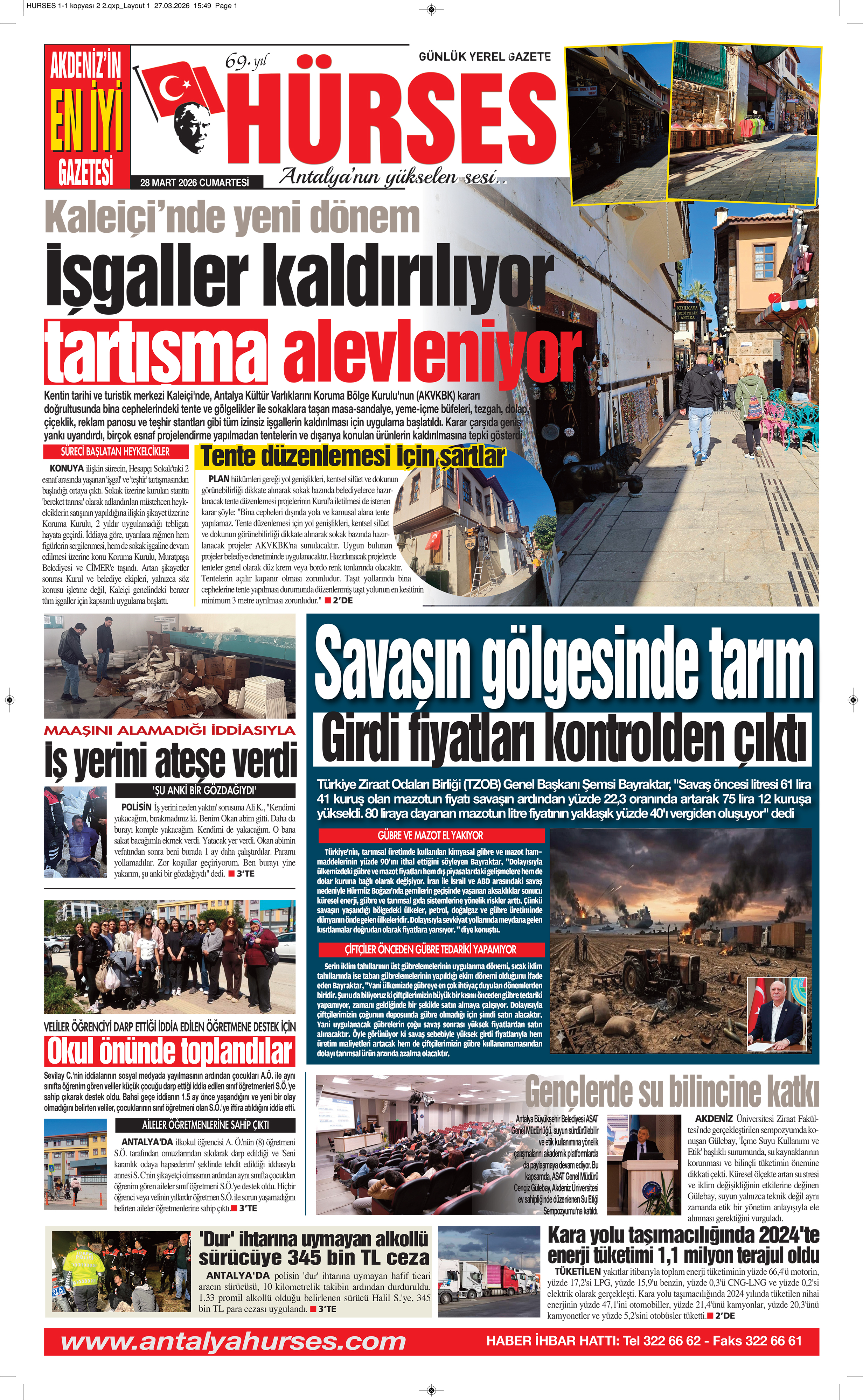 ANTALYANIN YÜKSELEN SESİ HÜRSES 28 MART 2026