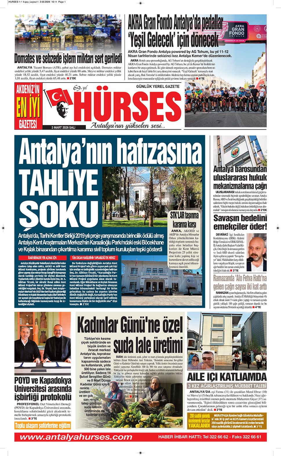 ANTALYANIN YÜKSELEN SESİ HÜRSES 3 MART 2026