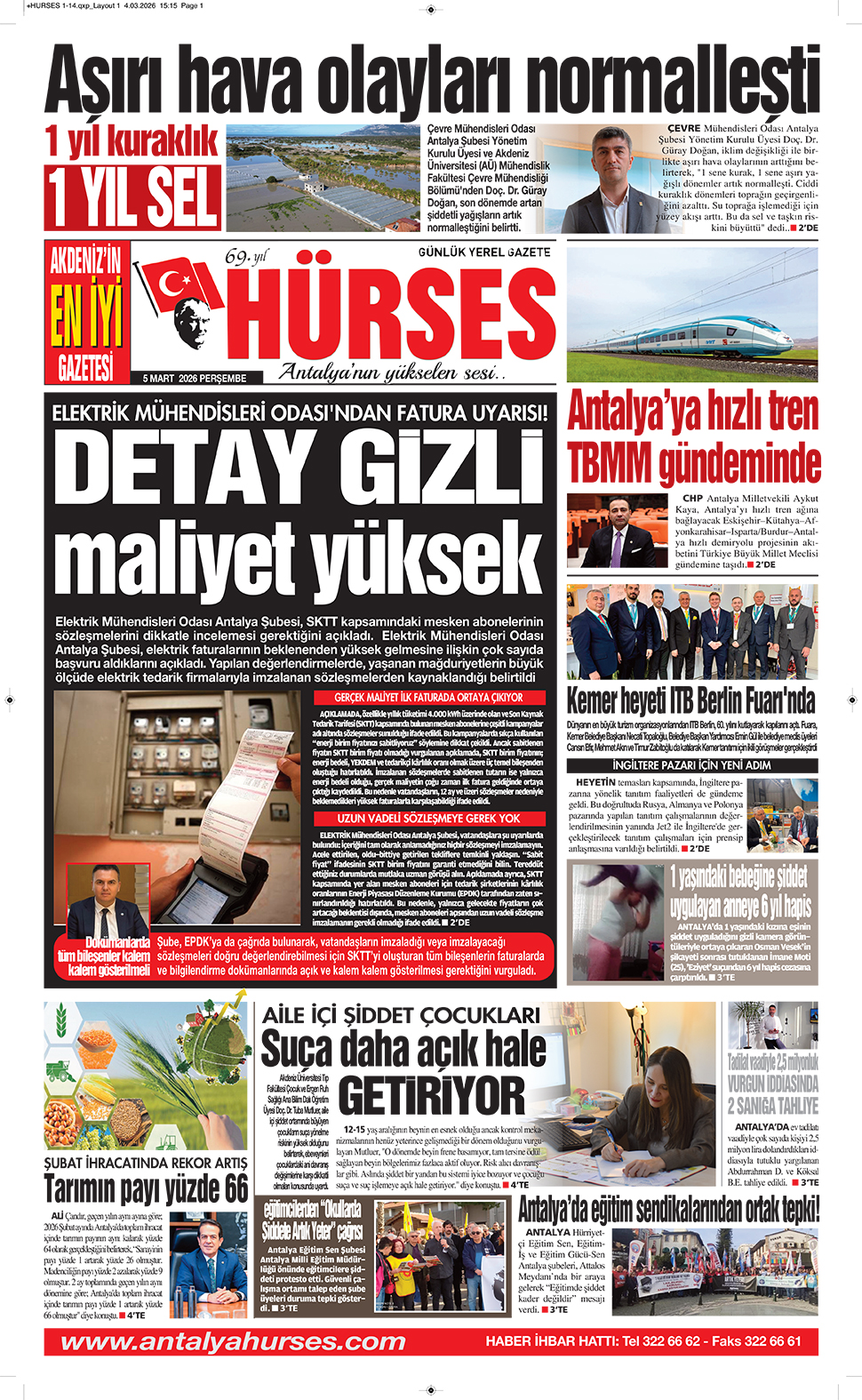 ANTALYANIN YÜKSELEN SESİ HÜRSES 5 MART 2026