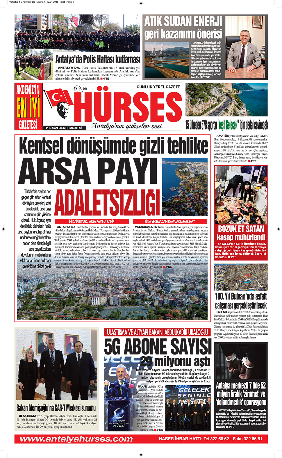 ANTALYANIN YÜKSELEN SESİ HÜRSES 11 NİSAN 2026