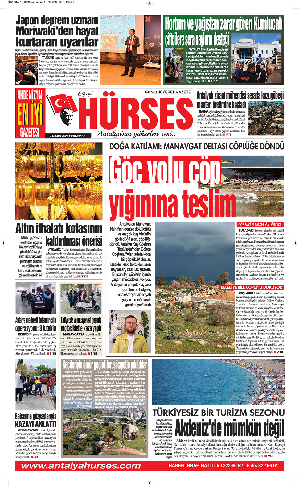 ANTALYANIN YÜKSELEN SESİ HÜRSES 2 NİSAN 2026